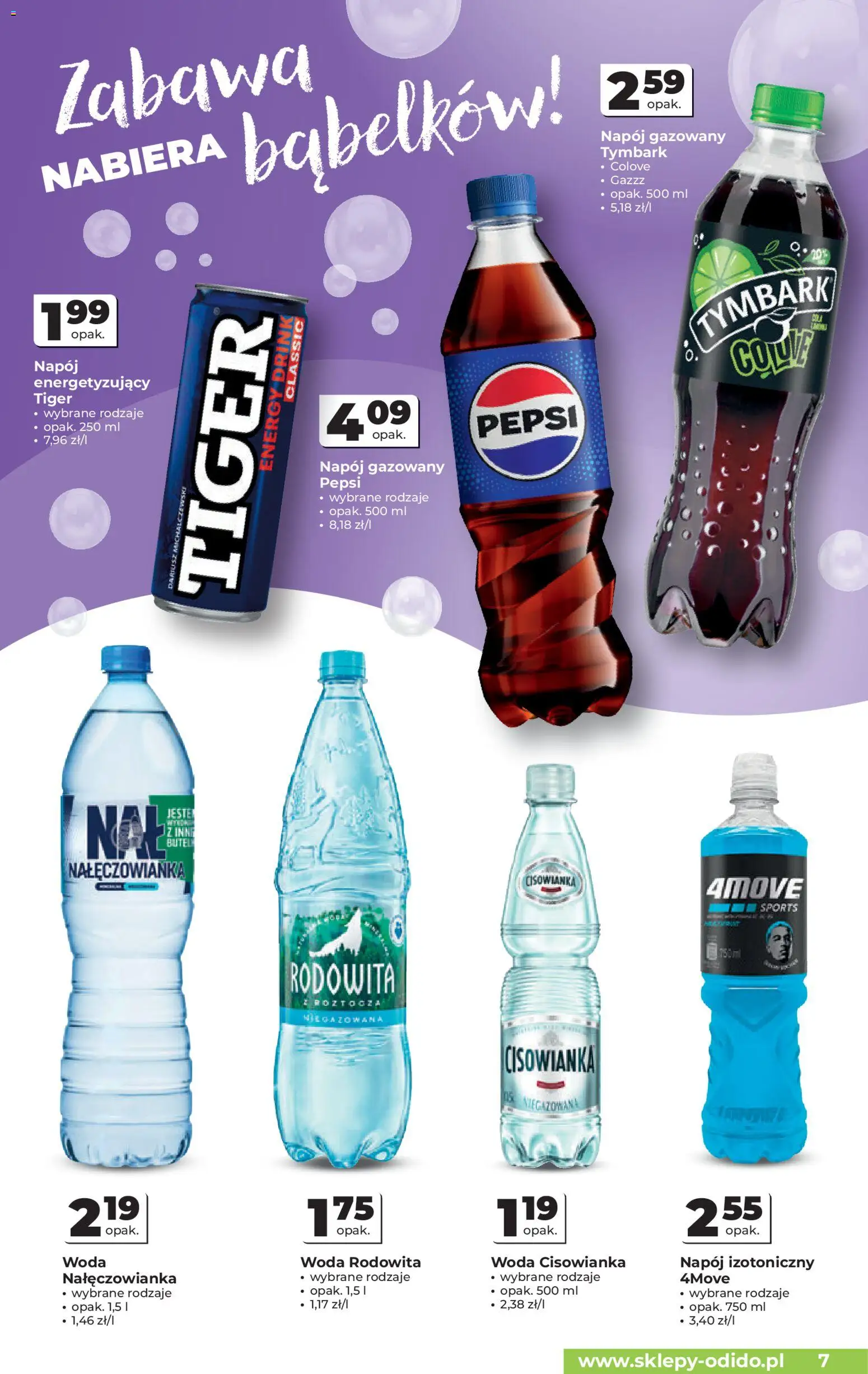 Odido Gazetka od 07.01.2026 | Strona: 7 | Produkty: Pepsi, Woda