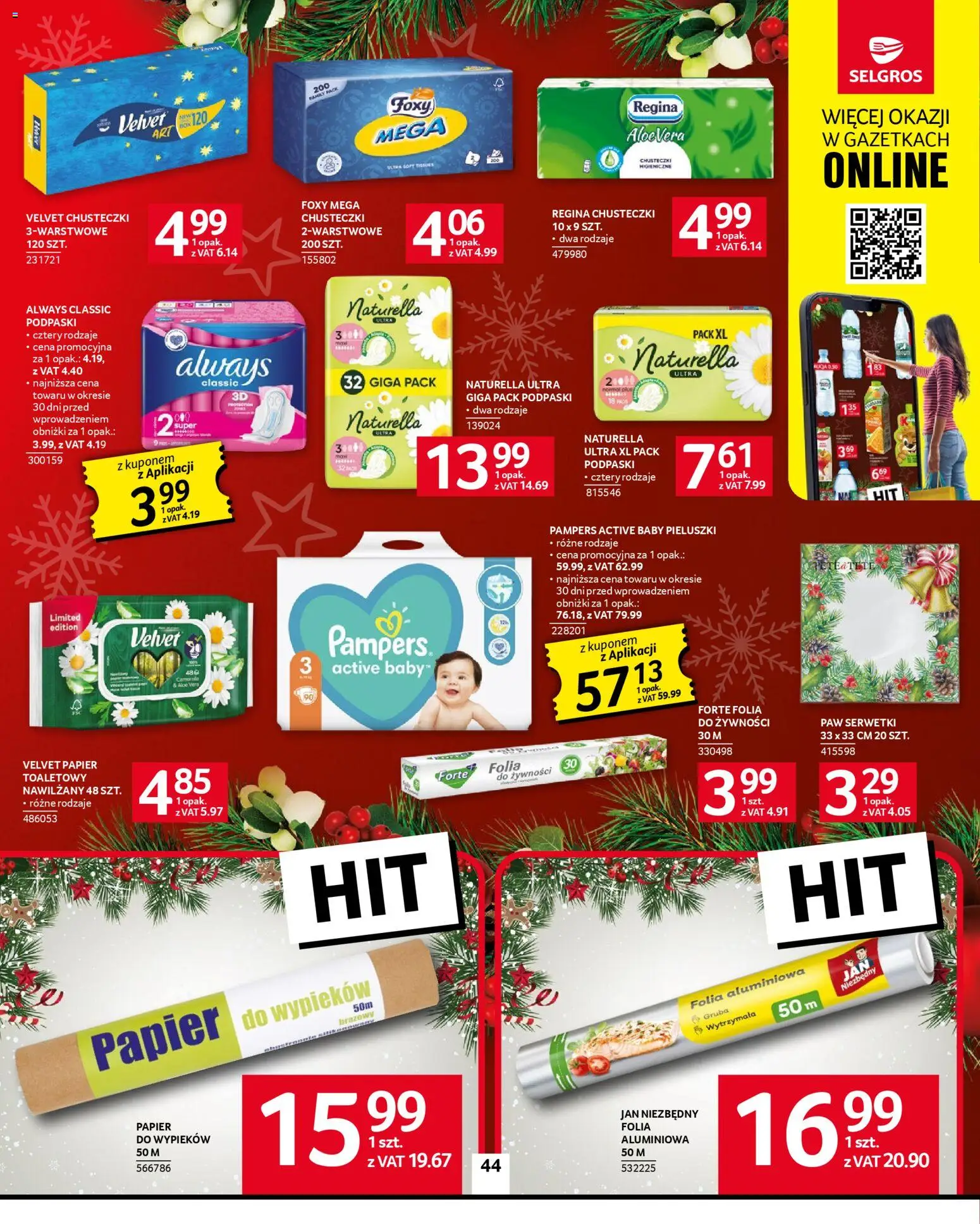 Selgros cash&carry Gazetka od 20.11.2025 | Strona: 38 | Produkty: Pampers, Podpaski