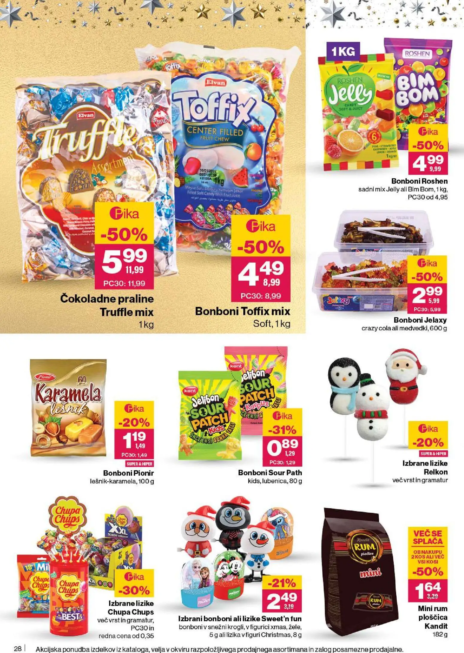 Novi Mercator katalog ponudbe – veljaven od 27.11.2025 | Stran: 30 | Izdelki: Bonboni, Kos