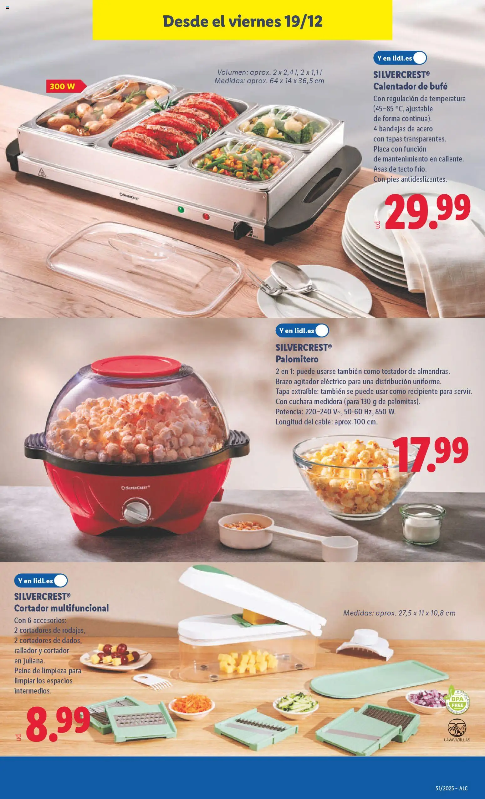 Lidl folleto de bazar │ válido desde el 15.12.2025 | Página: 29 | Productos: Cable, Lavavajillas, Tostador