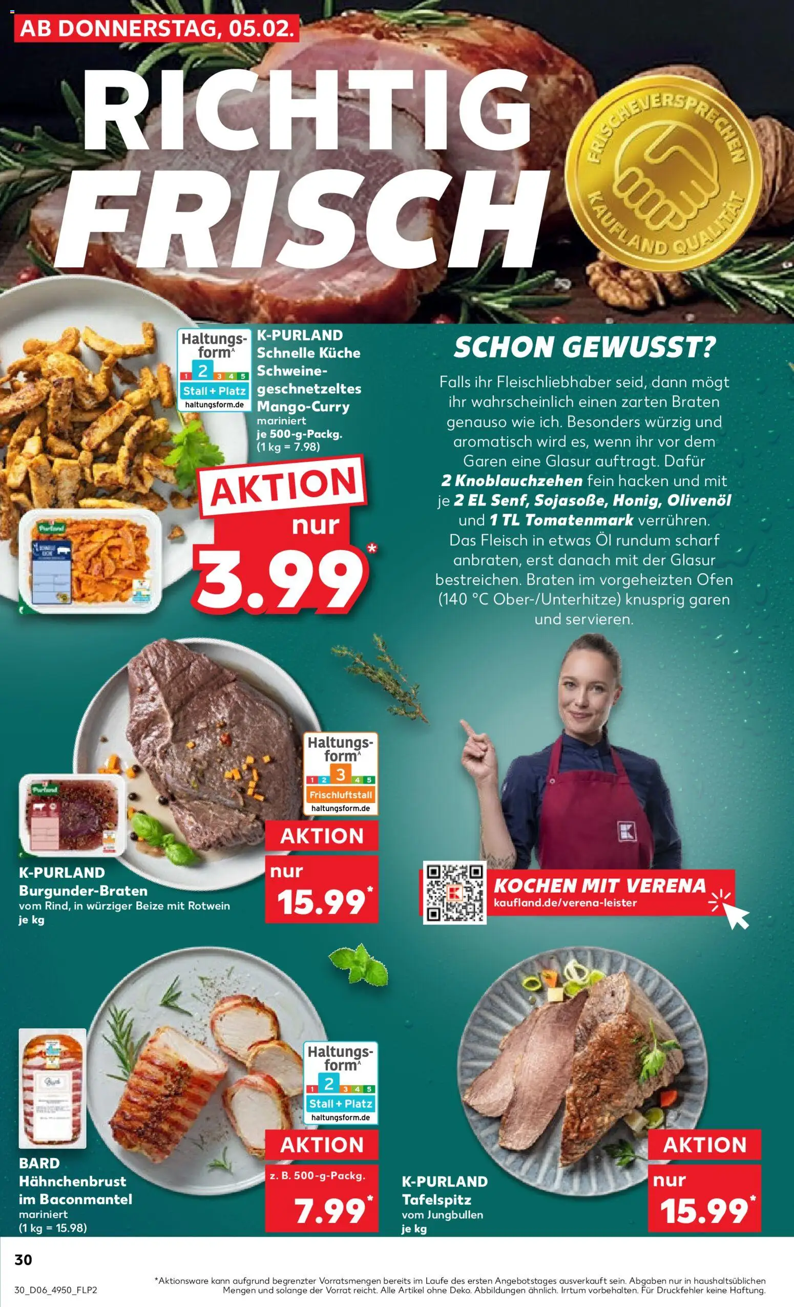 Kaufland prospekt Stuttgart	 – gültig ab 05.02.2026 | Seite: 30 | Produkte: Tafelspitz, Rotwein, Olivenol, Küche
