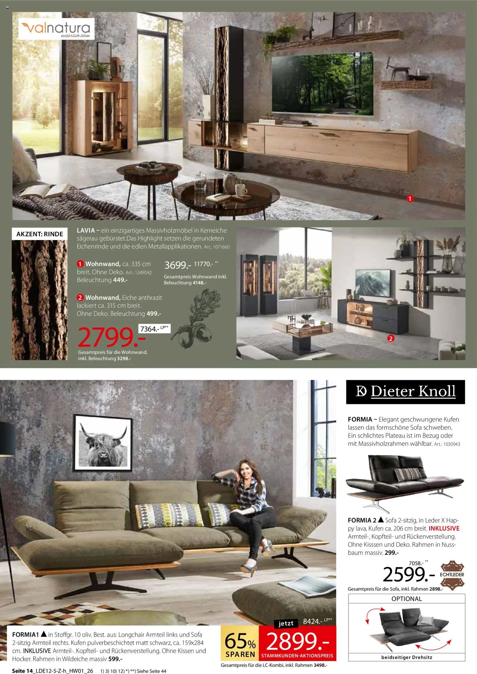 Zurbrüggen  Hochwert-Spezial – gültig ab 29.12.2025 | Seite: 24 | Produkte: Wohnwand, Kissen, Sofa