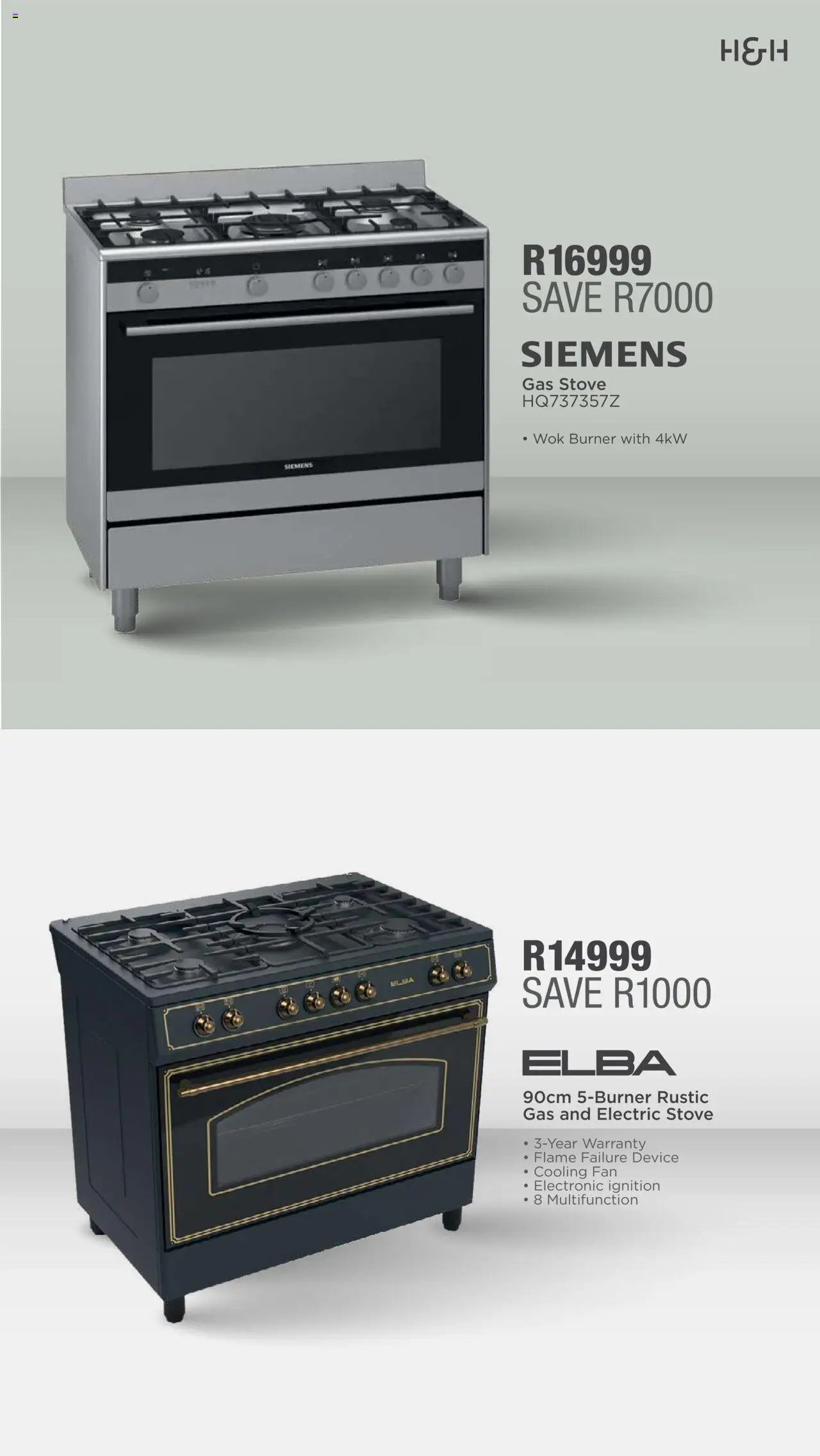 New House and Home catalogue – valid from 15.09.2025 | Page: 10 | Products: Stove, Fan, Gas stove