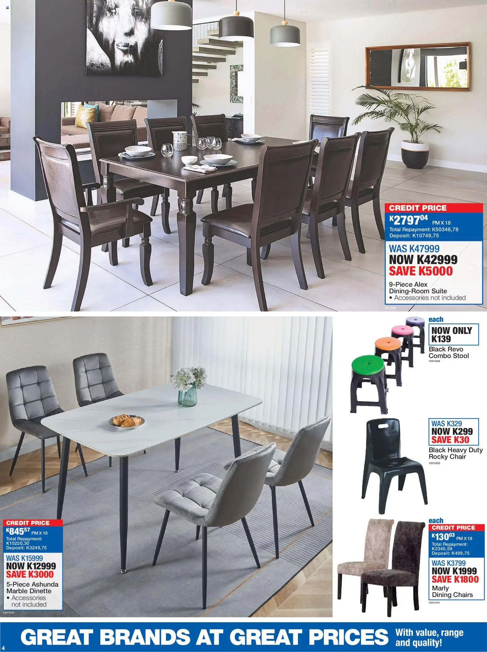 New OK Furniture catalogue – valid from 27.12.2025 | Page: 4 | Products: Stool, Chair