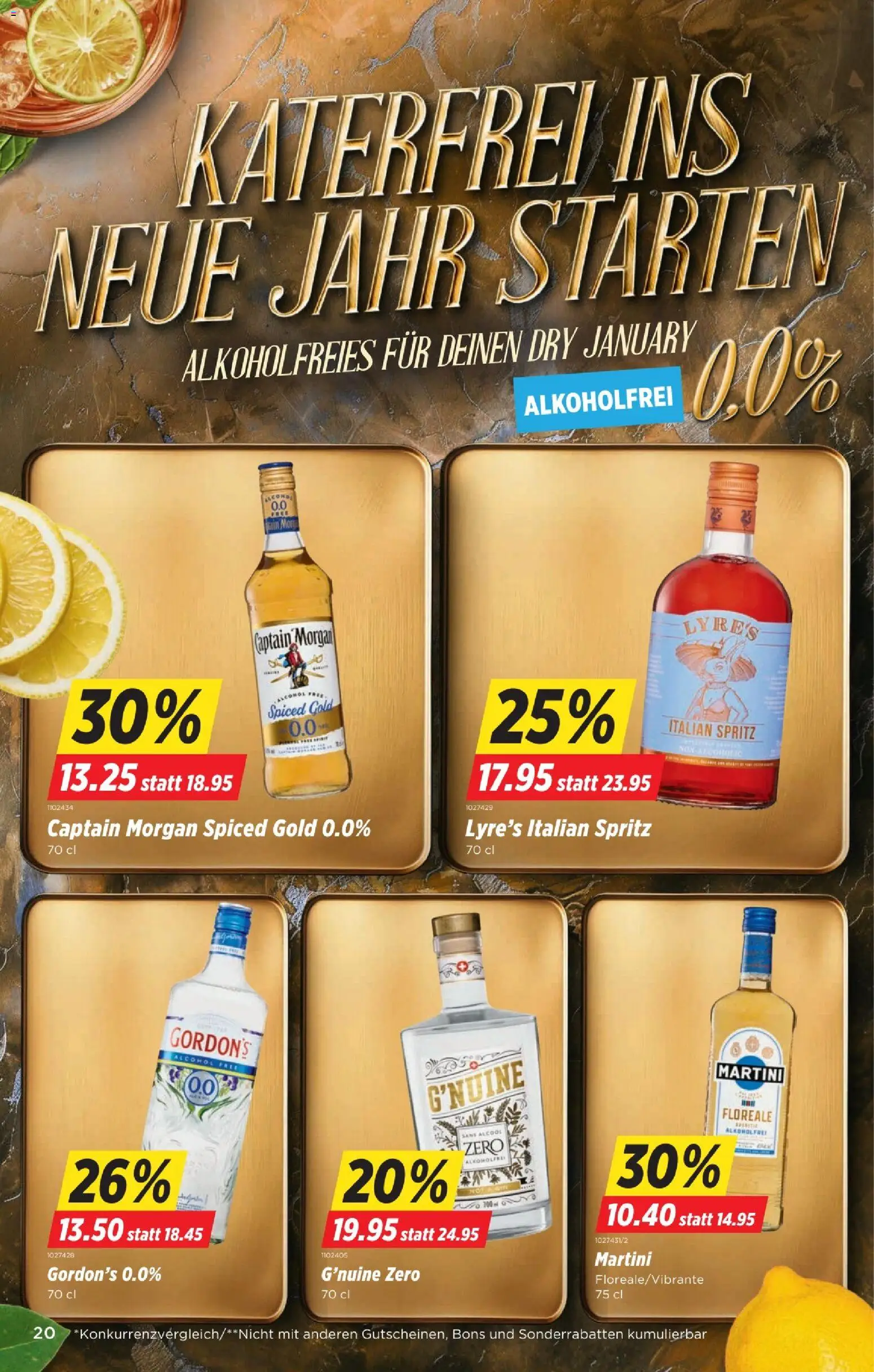 Denner Aktionen – gültig ab 30.12.2025 | Seite: 20 | Produkte: Gin