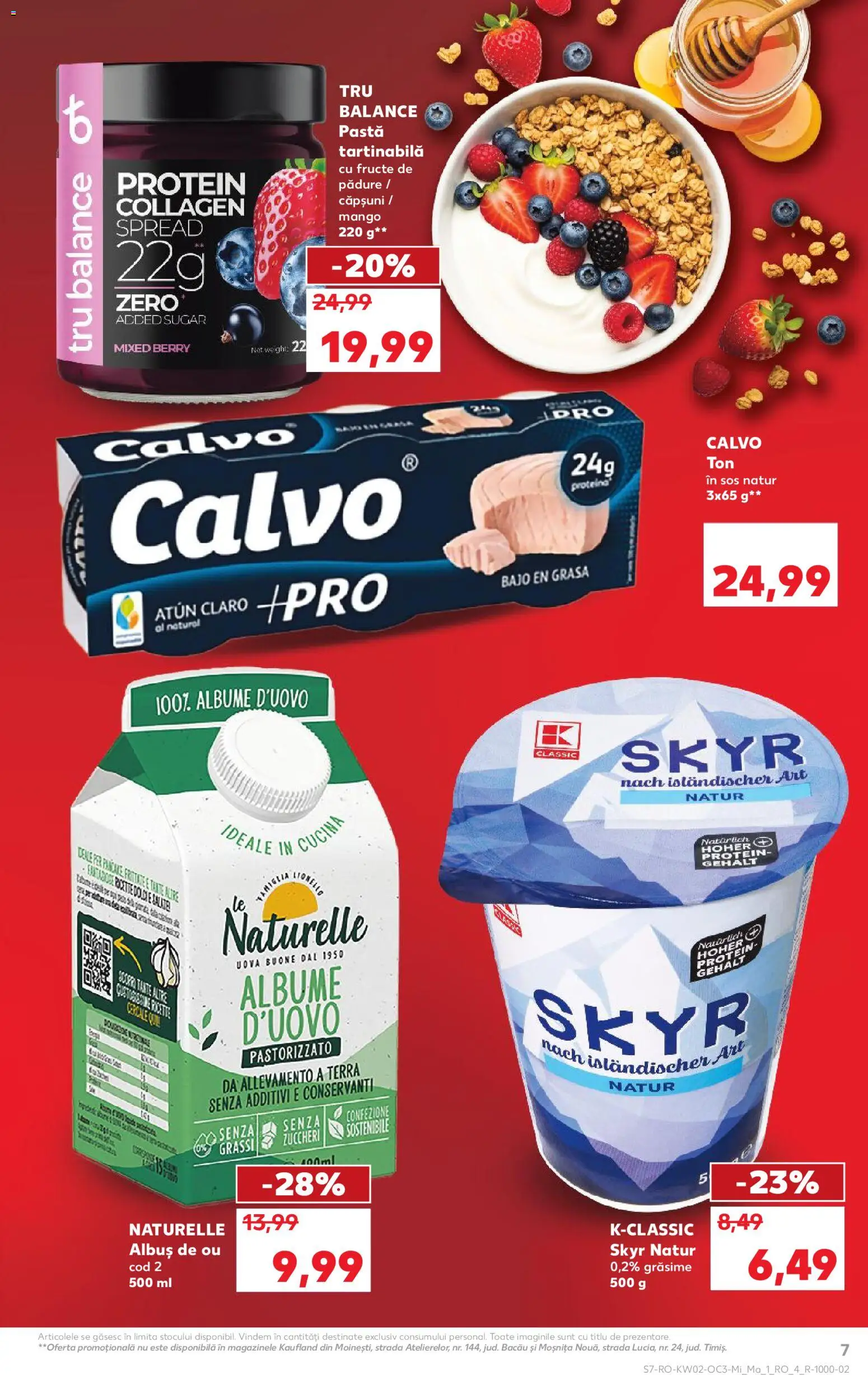 Kaufland RO akciós ujság - amely érvényes a következő dátumtól: 07.01.2026 | Oldal: 7 | Termékek: Protein, Mangó