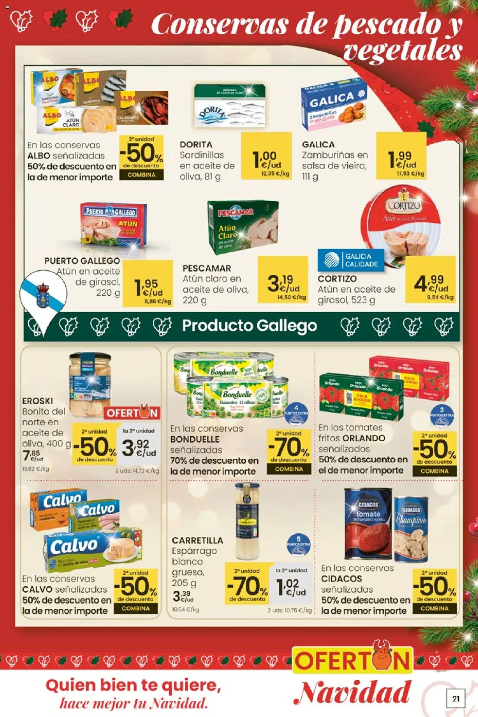 Eroski - City │ válido desde el 27.11.2025 | Página: 21 | Productos: Sardinillas, Aceite, Pescado, Atún claro