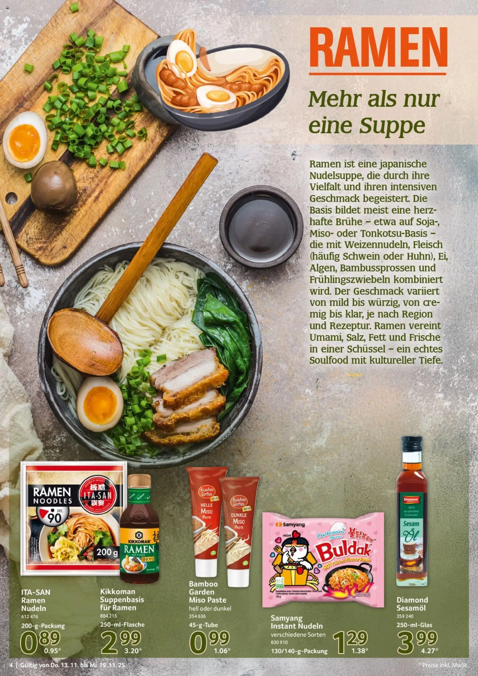 Selgros Prospekt 	 – gültig ab 13.11.2025 | Seite: 4 | Produkte: Nudeln, Fleisch