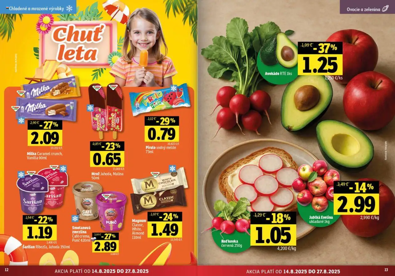 Fresh Východné Slovensko │ platný od 14.08.2025 | Strana: 7 | Produkty: Jablká, Zmrzlina, Avokádo, Ovocie