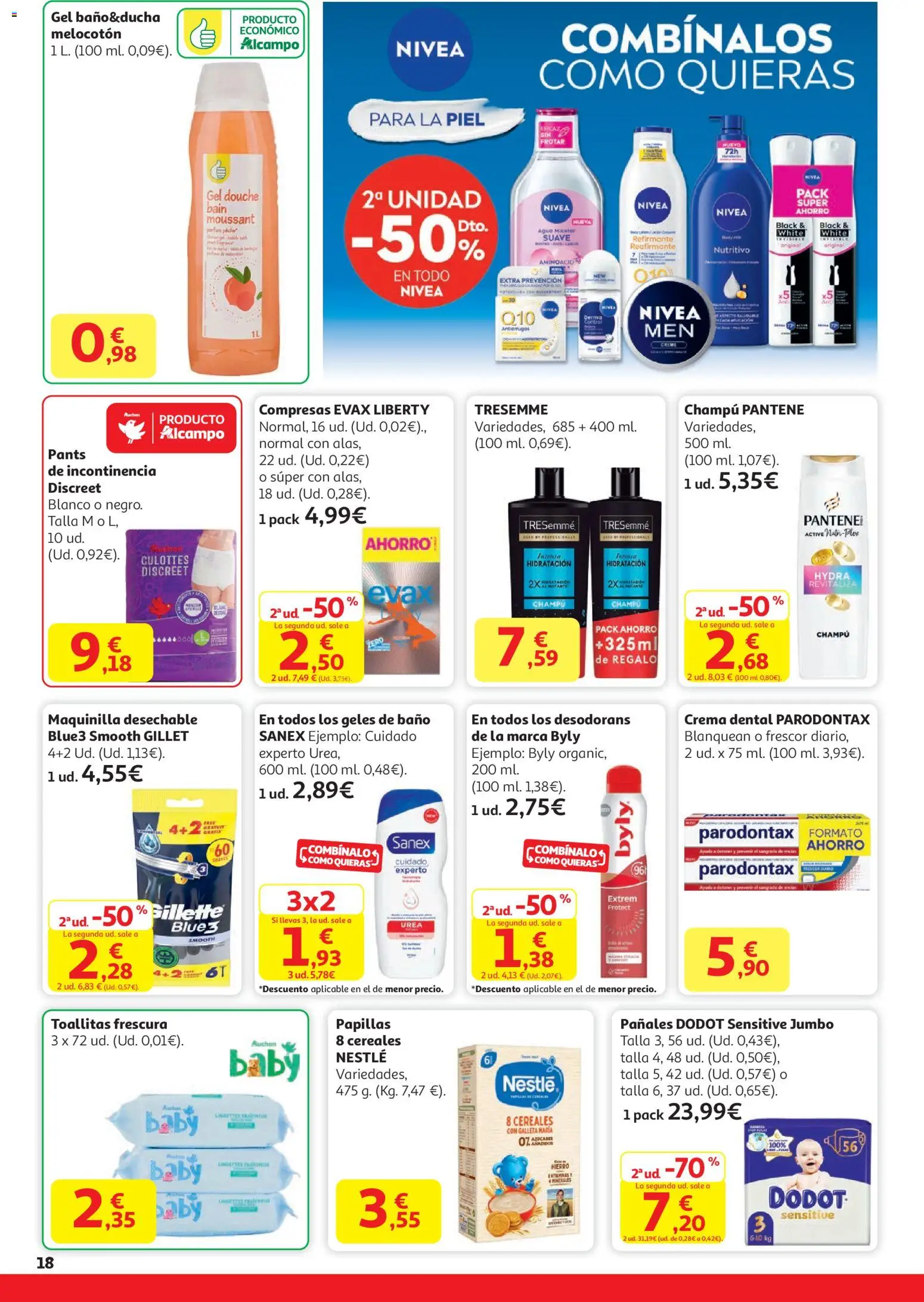 Alcampo - HG Catalan  │ válido desde el 29.12.2025 | Página: 18 | Productos: Cereales, Crema, Γλυφιτζούρι, Baño