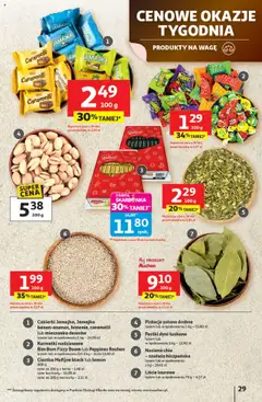 Auchan Gazetka - Pewność niskich cen Hipermarket od 31.07.2025 | Strona: 29 | Produkty: Karta, Ciastka mafijne, Pestki dyni, Nasiona chia