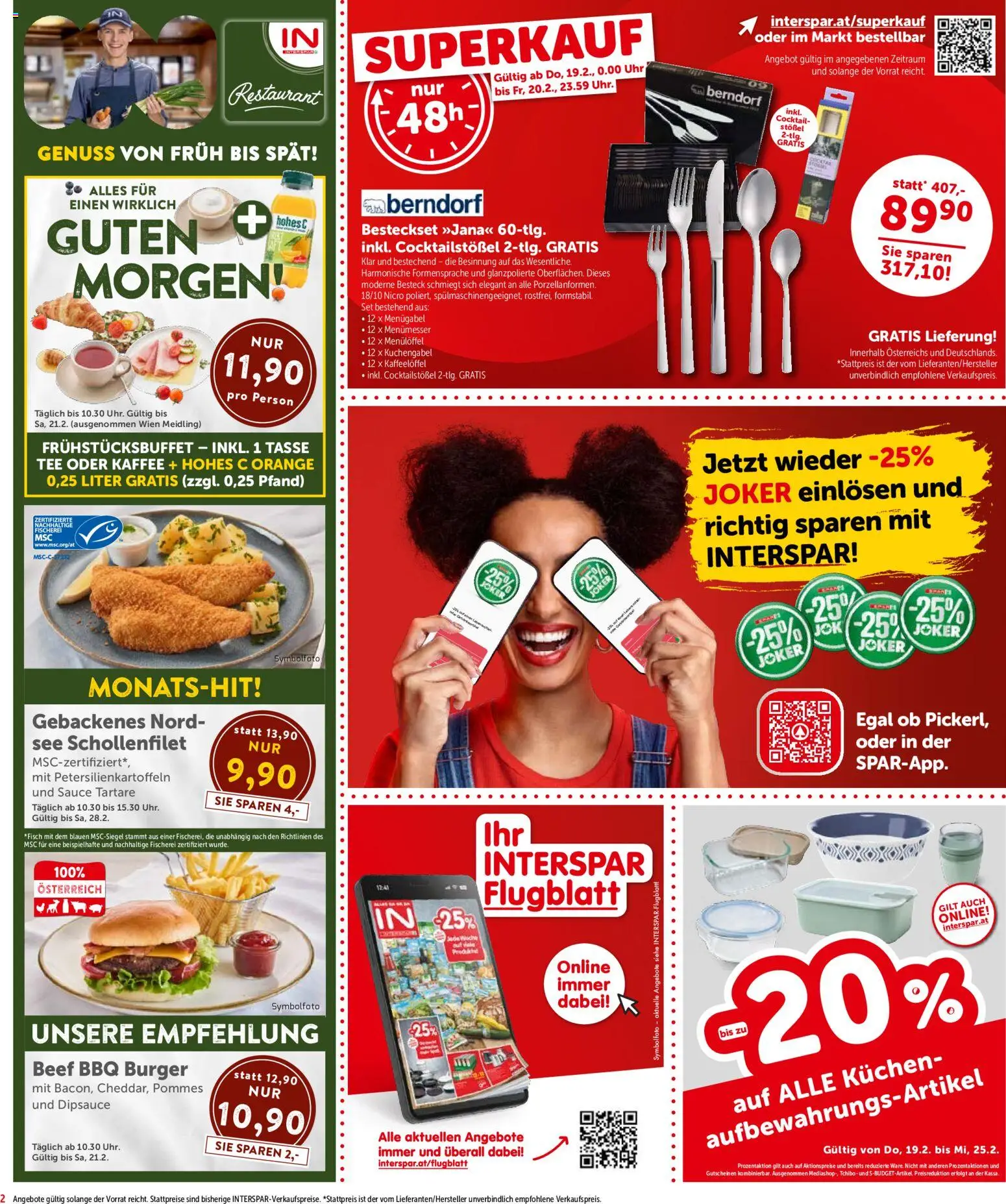 Interspar Flugblatt - Steiermark gültig ab 19.02.2026 | Seite: 2 | Produkte: Uhr, Kaffee, Tee