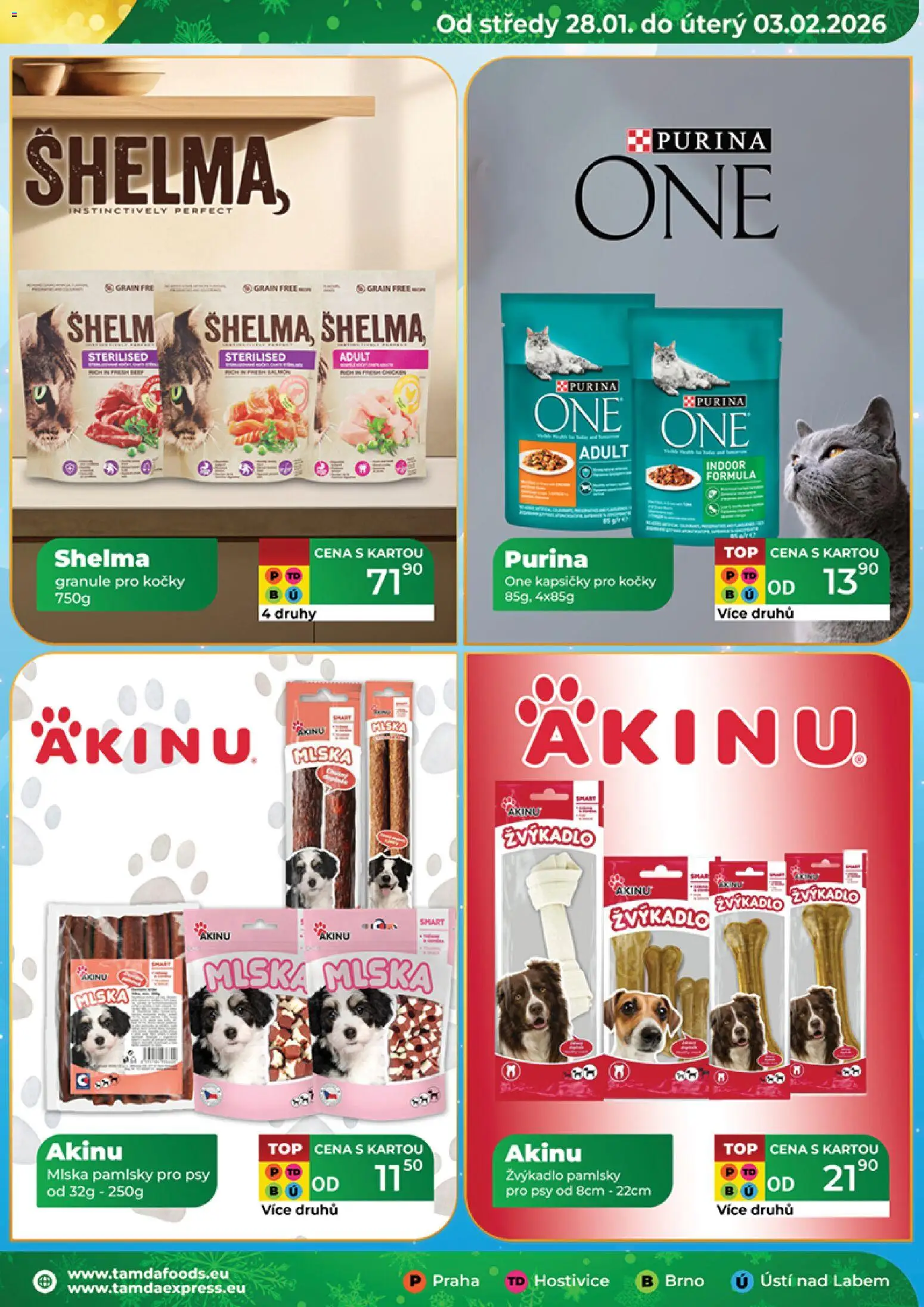Tamda Foods leták od 28.01.2026 | Strana: 23 | Produkty: Purina, Granule, Kapsičky pro kočky, Miska
