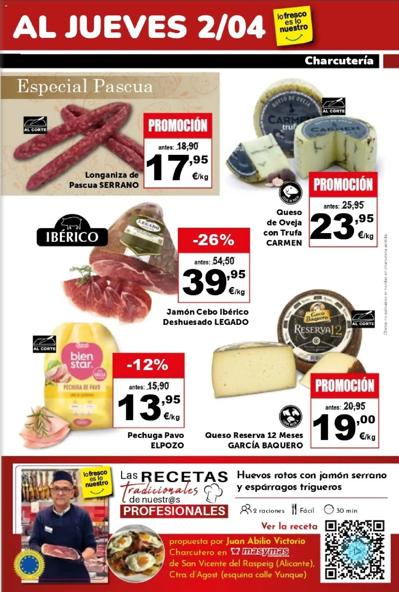 Masymas folleto │ válido desde el 27.03.2026 | Página: 7 | Productos: Huevos, Jamón, Νερό καρύδας, Longaniza