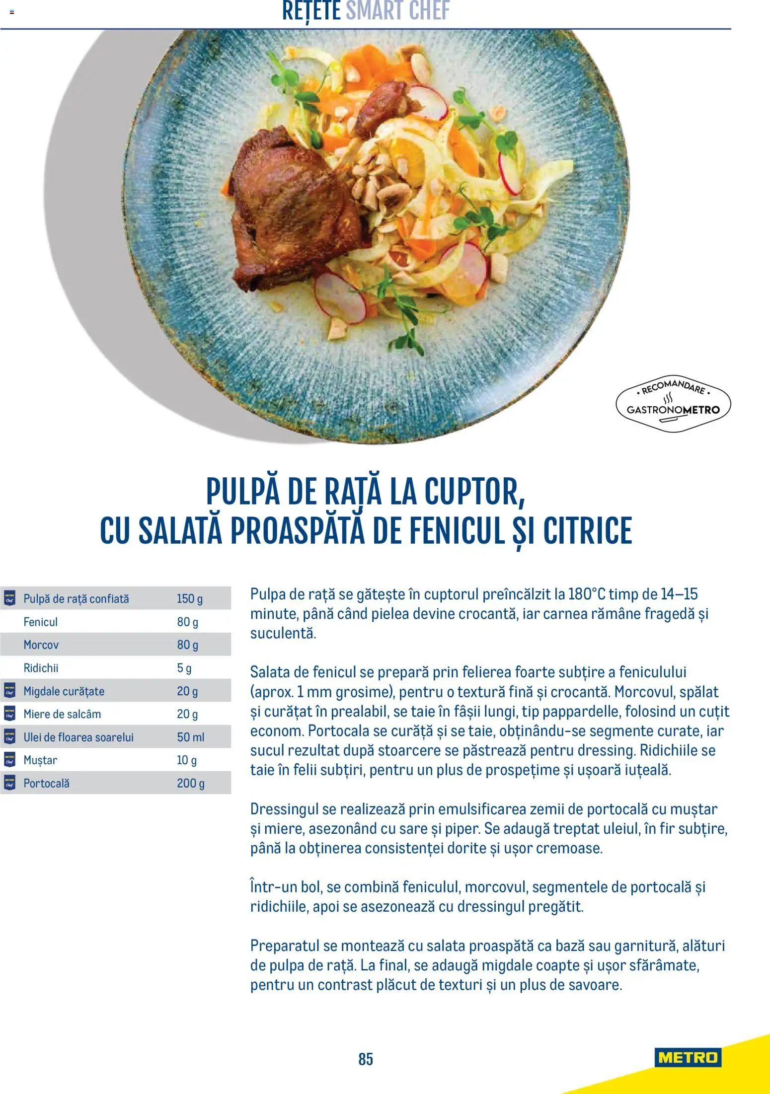 Noul catalog Metro – valabil de la 21.04.2026 | Pagină: 85 | Produse: Cuțit, Migdale, Ulei, Salată