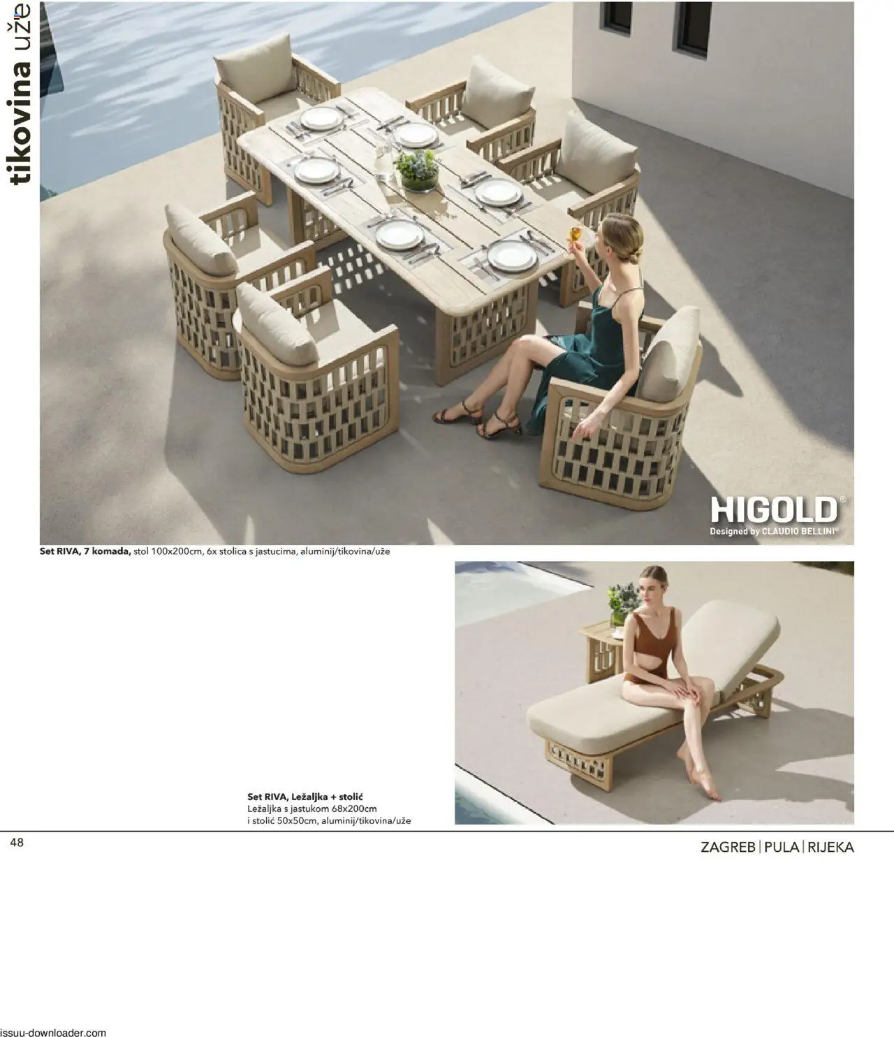 Harvey Norman katalog | vrijedi od 19.03.2025 | Stranica: 48 | Proizvodi: Ležaljka, Stolić, Stol, Stolica