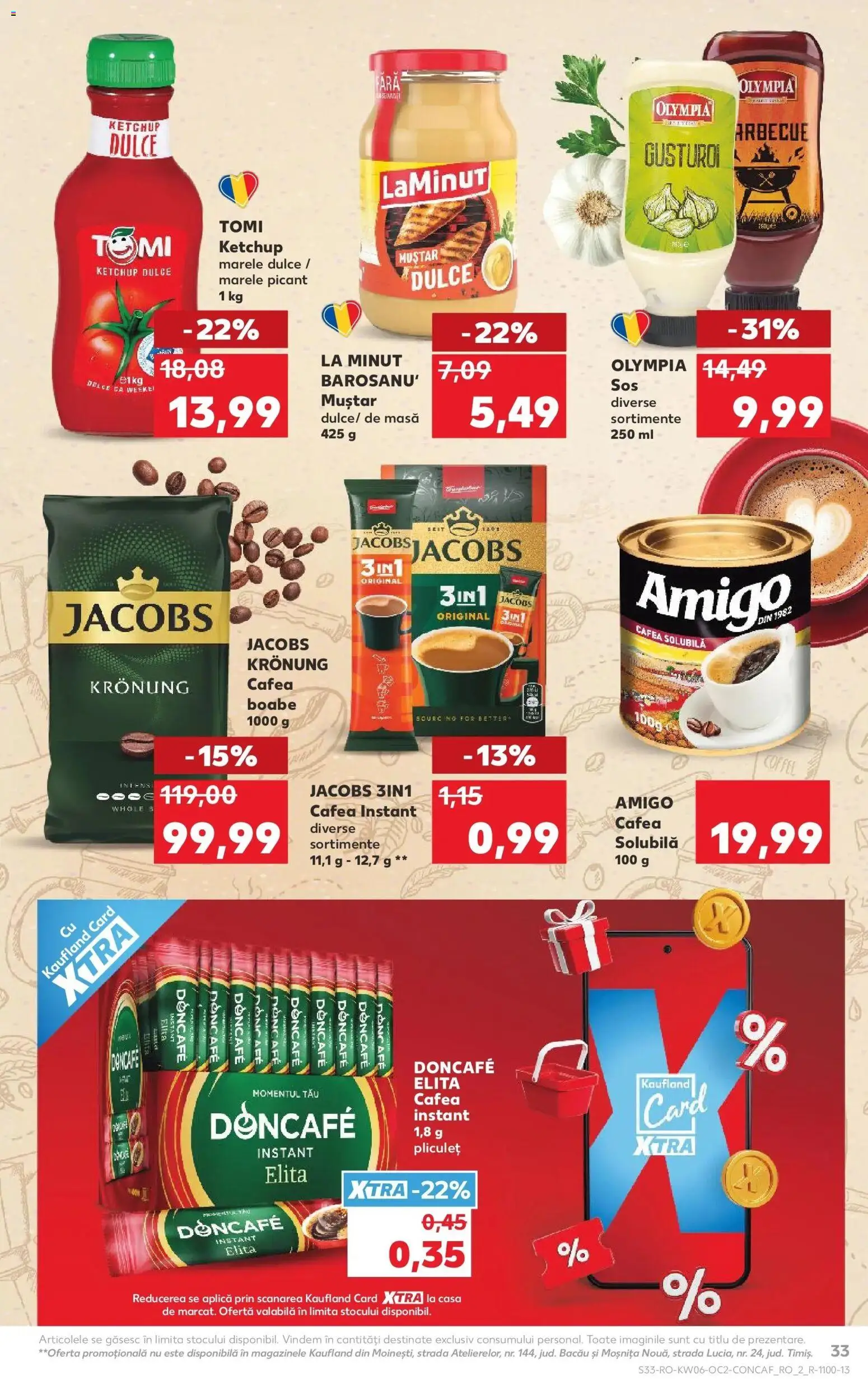 Noul catalog Kaufland – valabil de la 04.02.2026 | Pagină: 33 | Produse: Köpek çiti, Cafea, Ketchup, Sos