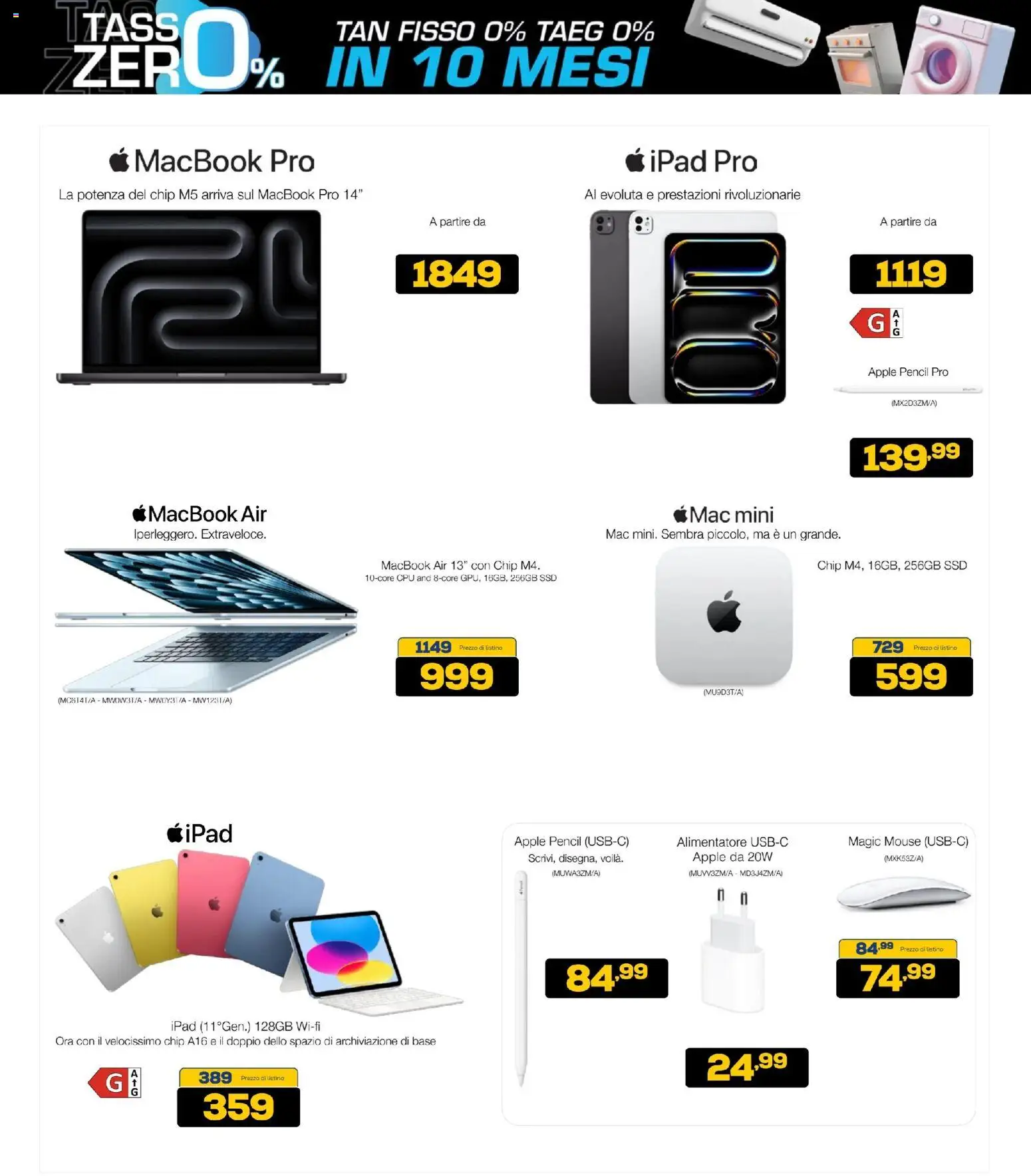 Volantino BRUNO del 31.10.2025 | Pagina: 6 | Prodotti: Macbook air, Mouse, Ipad, Macbook