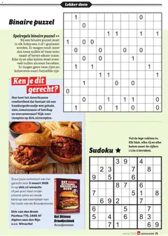 Dirk - Lekker Doen winter 2026 - Voorbeeld van een folder van Dirk, geldig van 07.01.2026 | Pagina: 75 | Producten: Puzzel, Broek, Boek, Broodjes