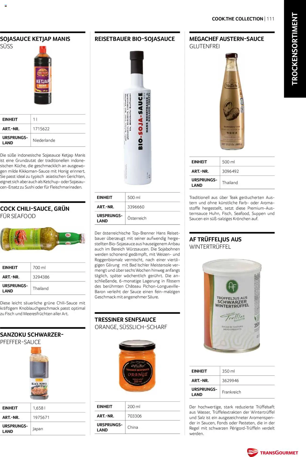 Transgourmet Cook Look-Book gültig ab 01.09.2023 | Seite: 111 | Produkte: Ketchup, Salz, Bad, Fisch
