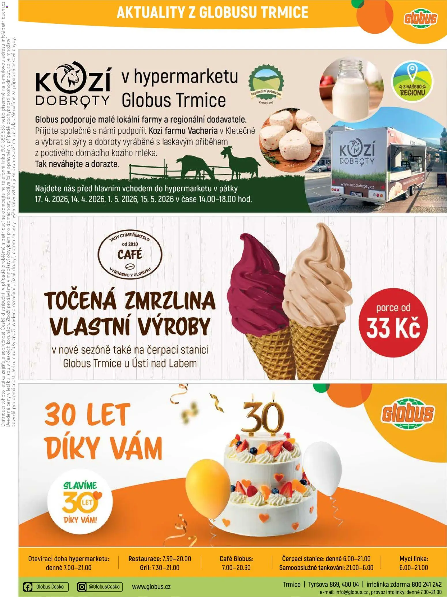 Globus leták - Trmice od 08.04.2026 | Strana: 42 | Produkty: Globus, Zmrzlina, Sýry, Gril