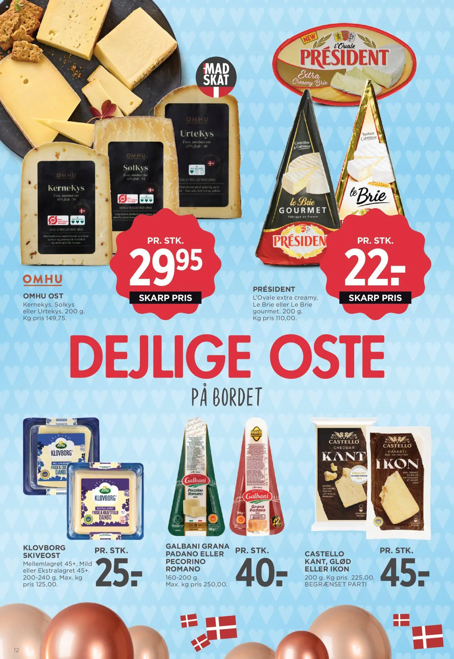 Meny tilbudsavis – gyldig fra 01.05.2026 | Side: 12 | Produkter: Ost, Cheddar, Te, Skiveost
