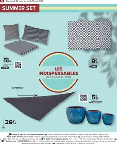 Carrefour - Prévisualisation de Carrefour Jardin là où la vie se cultive valide à partir de 24.03.2026 | Page: 18 | Produits: Voile d'ombrage, Bain de soleil, Plantes, Tapis