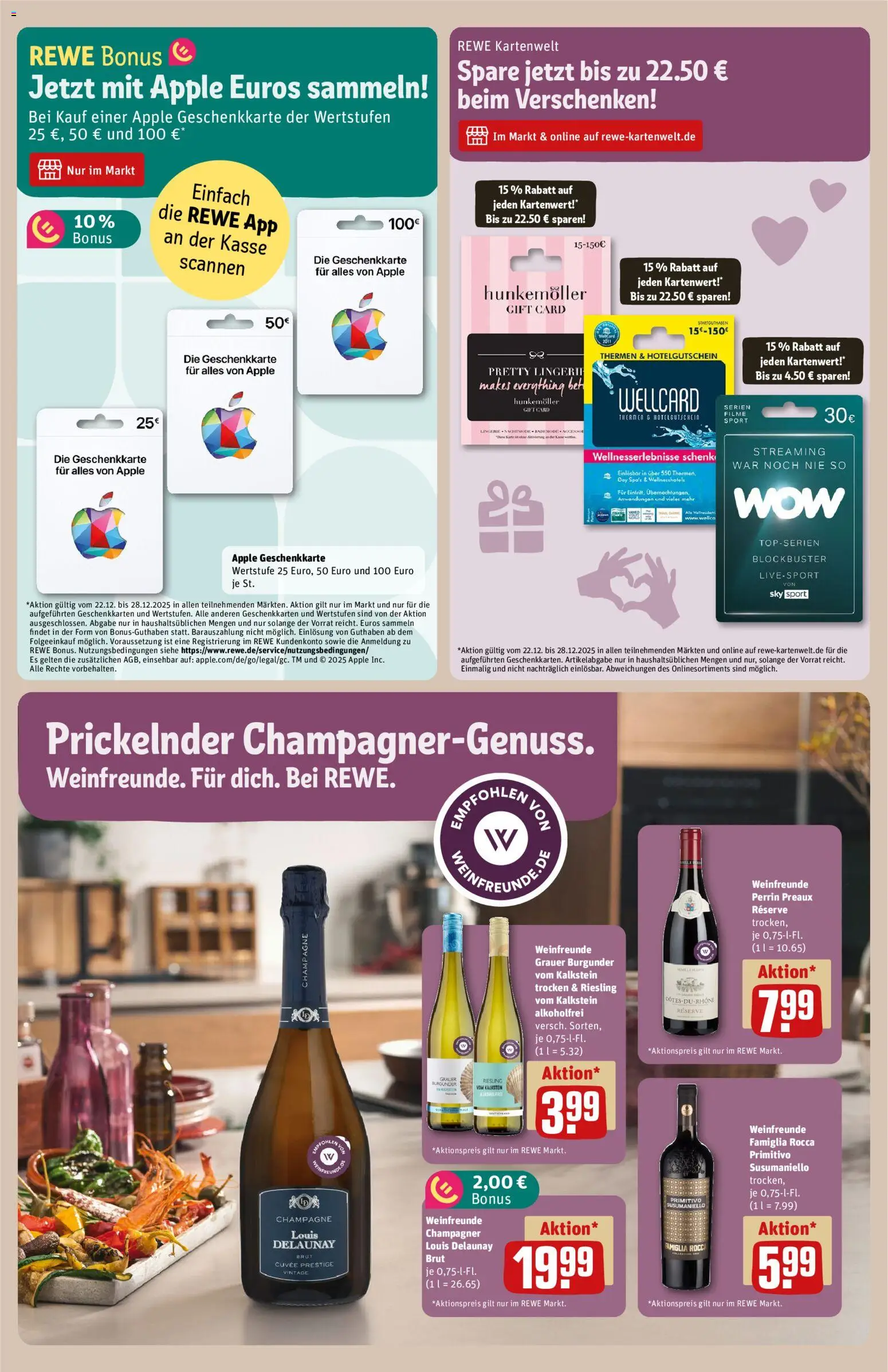 Rewe Prospekt 	 – gültig ab 22.12.2025 | Seite: 19 | Produkte: Apple