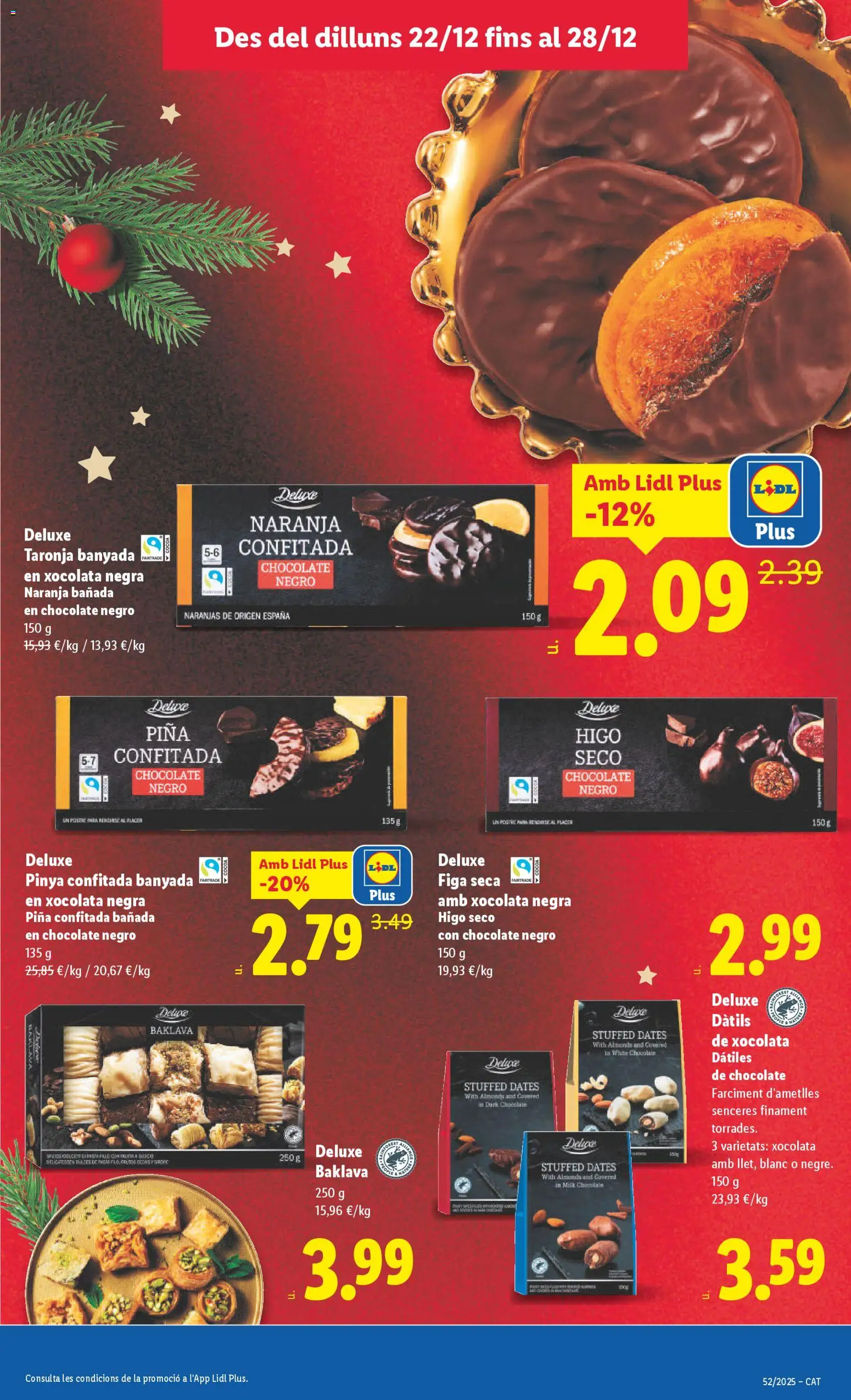 Lidl folleto │ válido desde el 22.12.2025 | Página: 25 | Productos: Chocolate, Naranjas, Piña