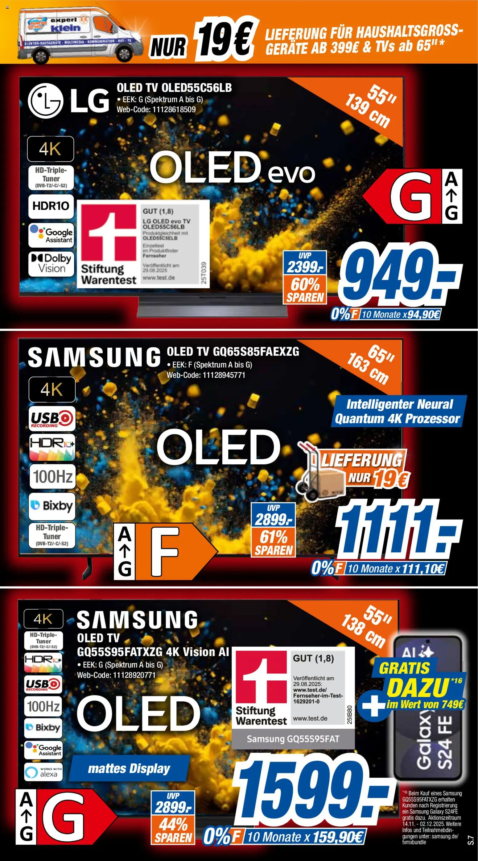 Expert - Black Friday – gültig ab 15.11.2025 | Seite: 7 | Produkte: LG, Samsung, TV, Fernseher
