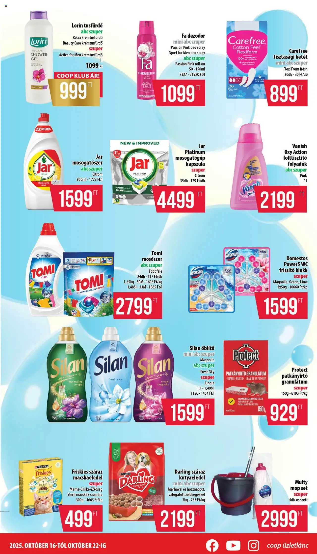 COOP akciós ujság - amely érvényes a következő dátumtól: 16.10.2025 | Oldal: 7 | Termékek: Lime, Mosogatógép, Mosogatószer, Citrom