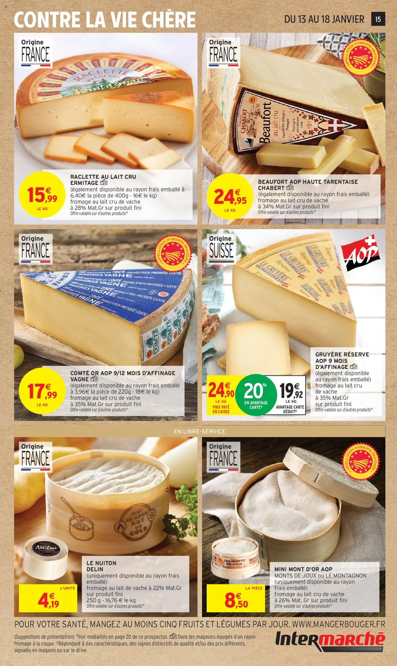{H1} | Page: 15 | Produits: Beaufort, Raclette, Prise, Lait