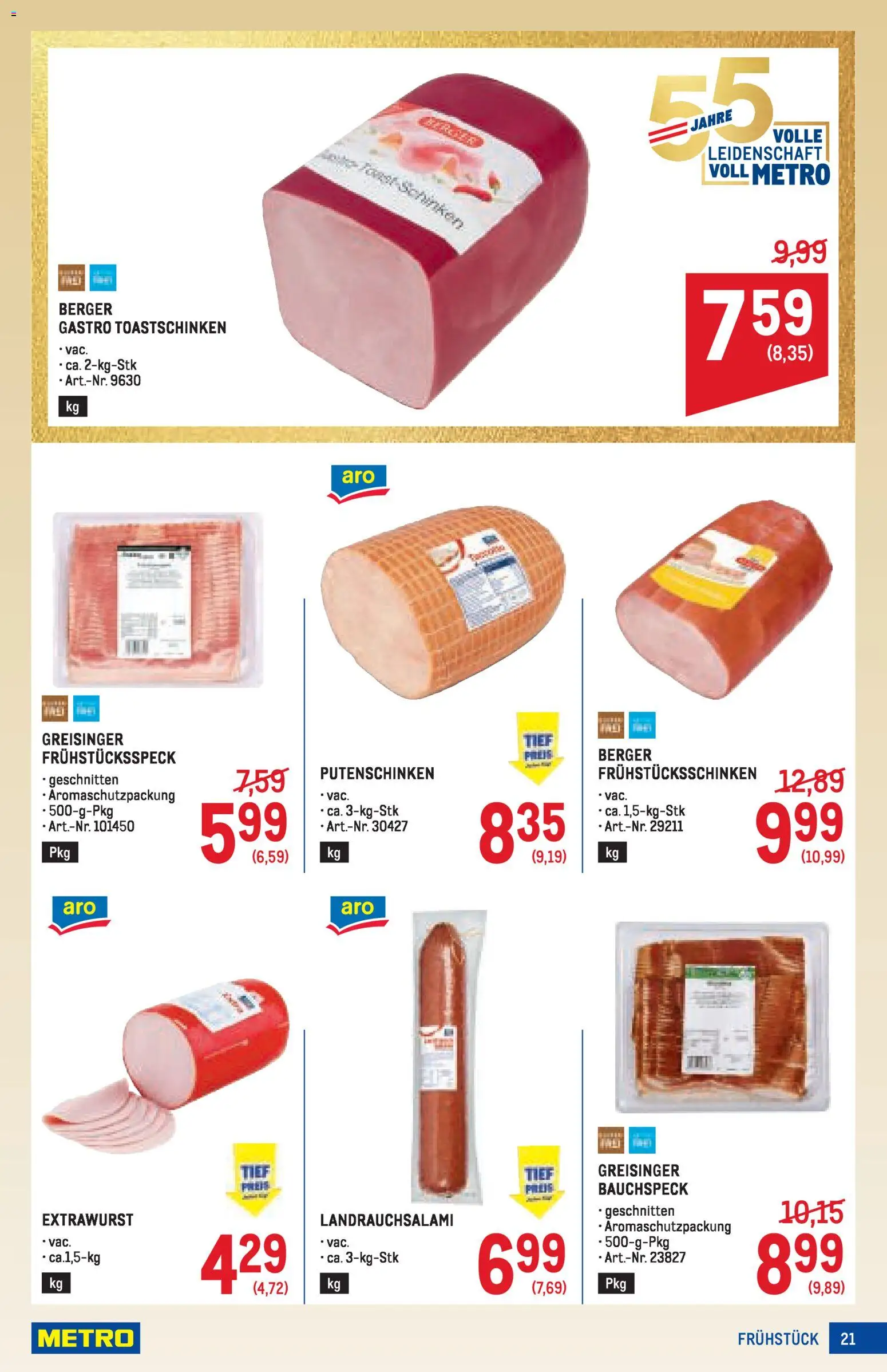 Metro angebote Profi MP08 gültig ab 02.04.2026 | Seite: 21 | Produkte: Schinken