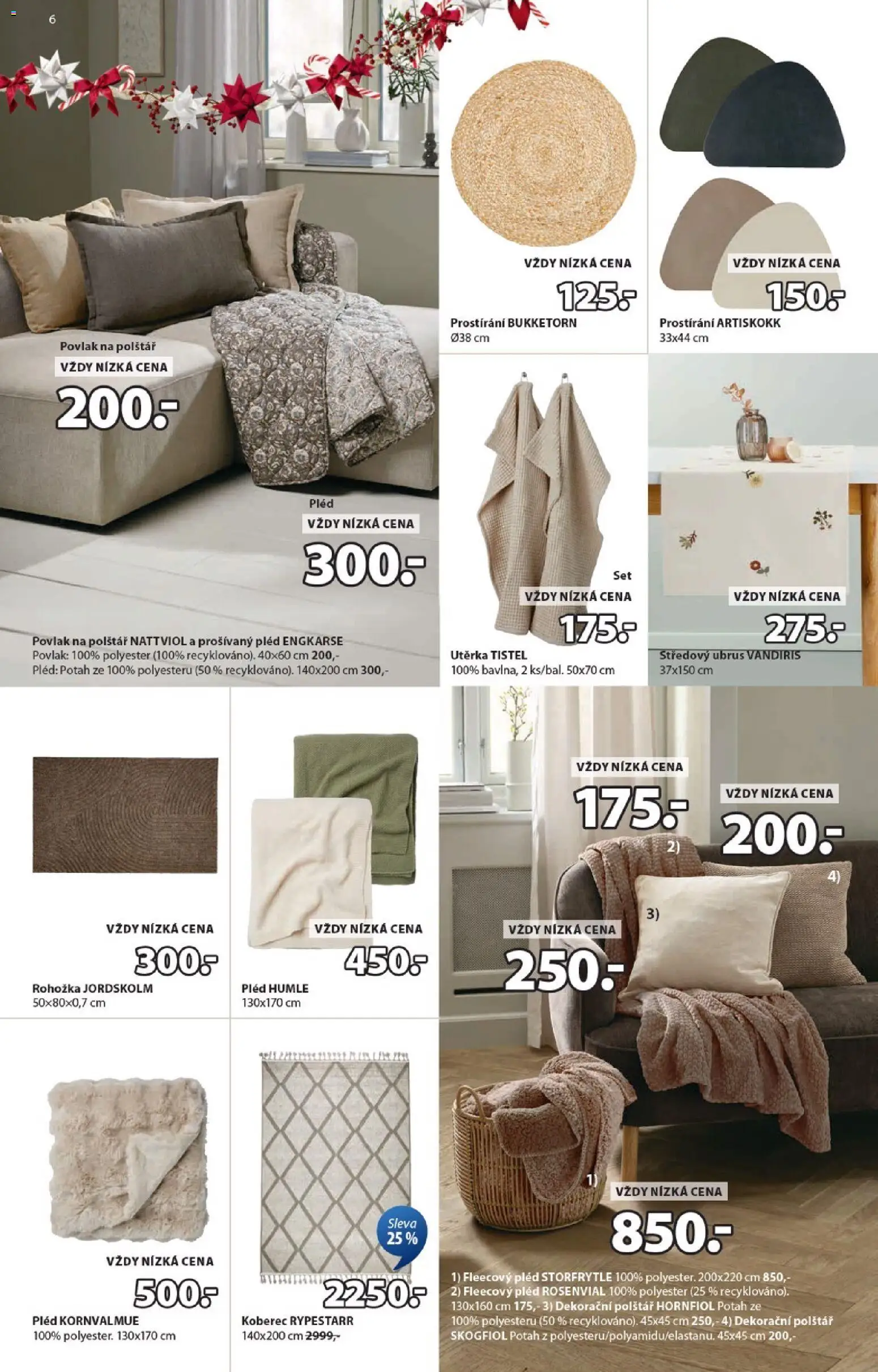 JYSK leták - Vánoční nabídka od 01.12.2025 | Strana: 6