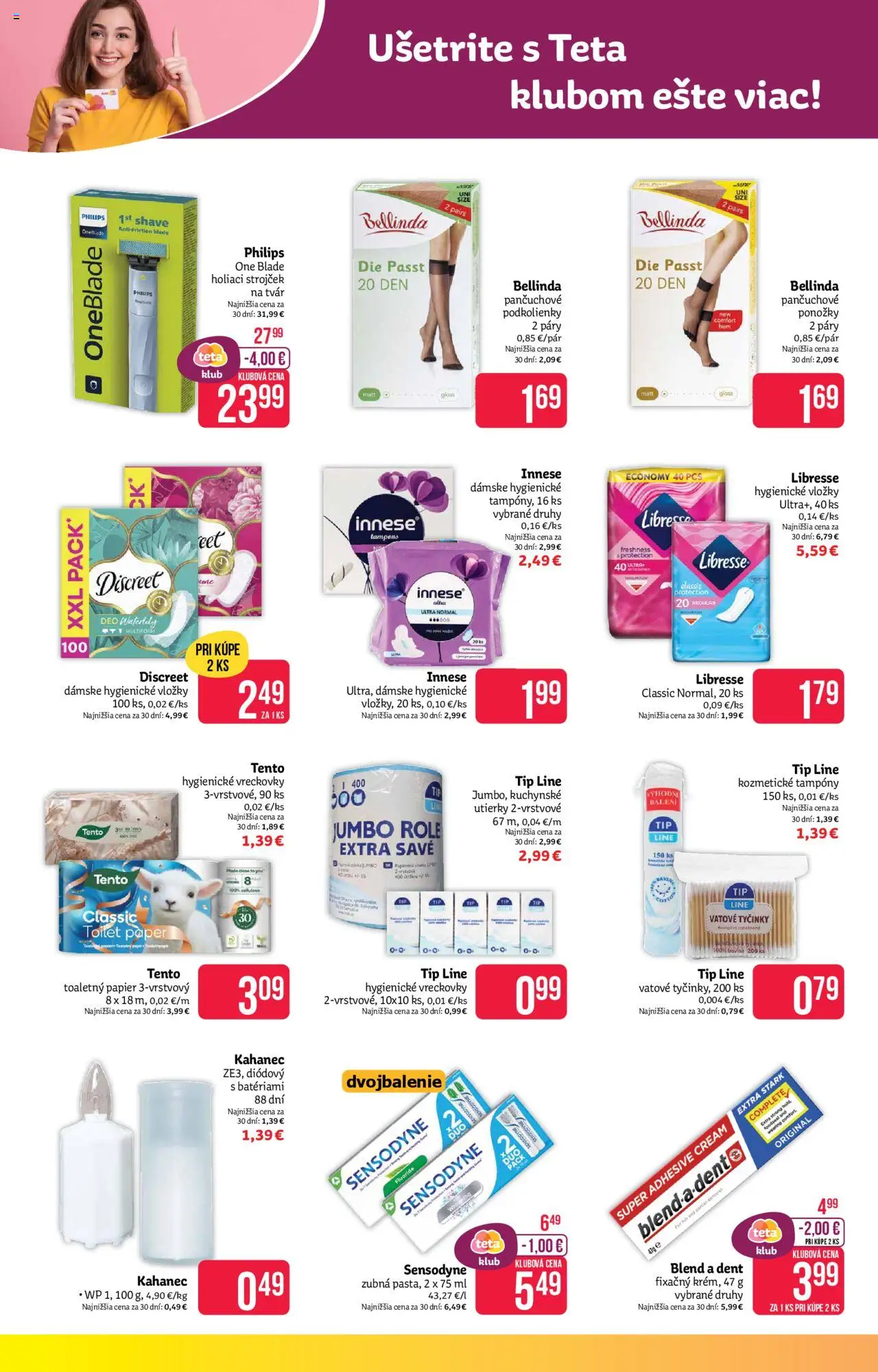 Teta drogerie leták │ platný od 04.08.2025 | Strana: 8 | Produkty: One blade, Strojček, Holiaci strojček, Ponožky