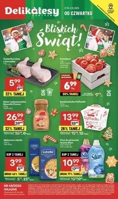 Pogląd oferty "Delikatesy Centrum Gazetka - Sklepy Własne" - ważna od 27.11.2025