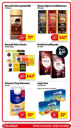 Kruidvat folder week 10 - Voorbeeld van een folder van Kruidvat, geldig van 03.03.2026 | Pagina: 48 | Producten: Koffiepads, Kan, Fruit, Cappuccino
