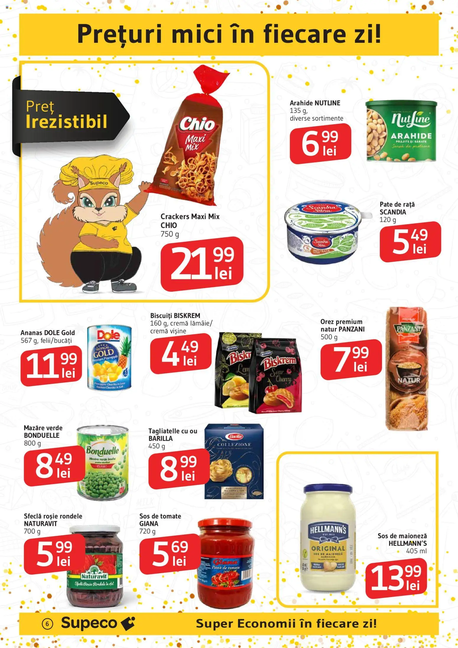 Noul catalog Supeco – valabil de la 27.12.2025 | Pagină: 6 | Produse: Mazăre, Mici, Orez, Ananas