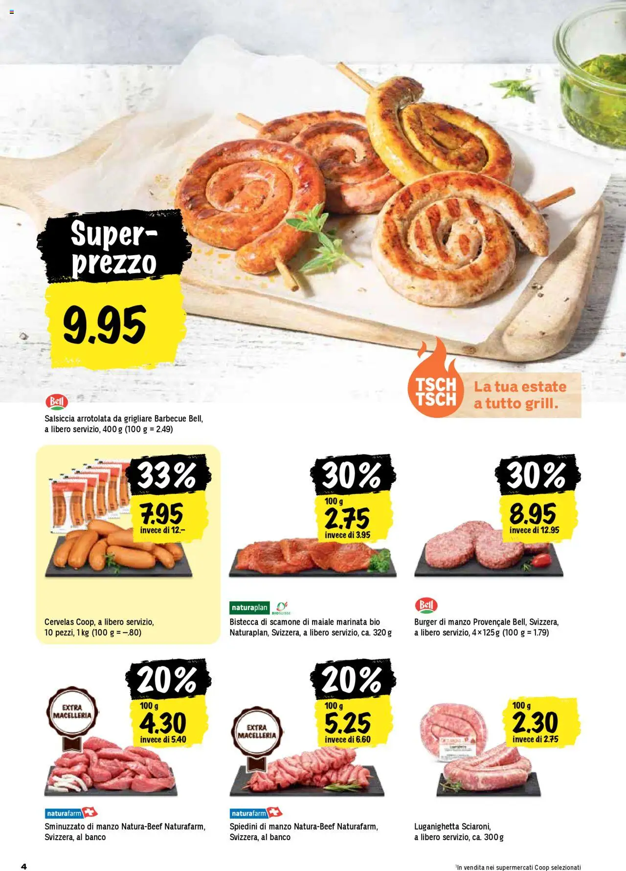 Coop - Una settimana di azioni ab 07.08.2025 | Seite: 4 | Produkte: Burger