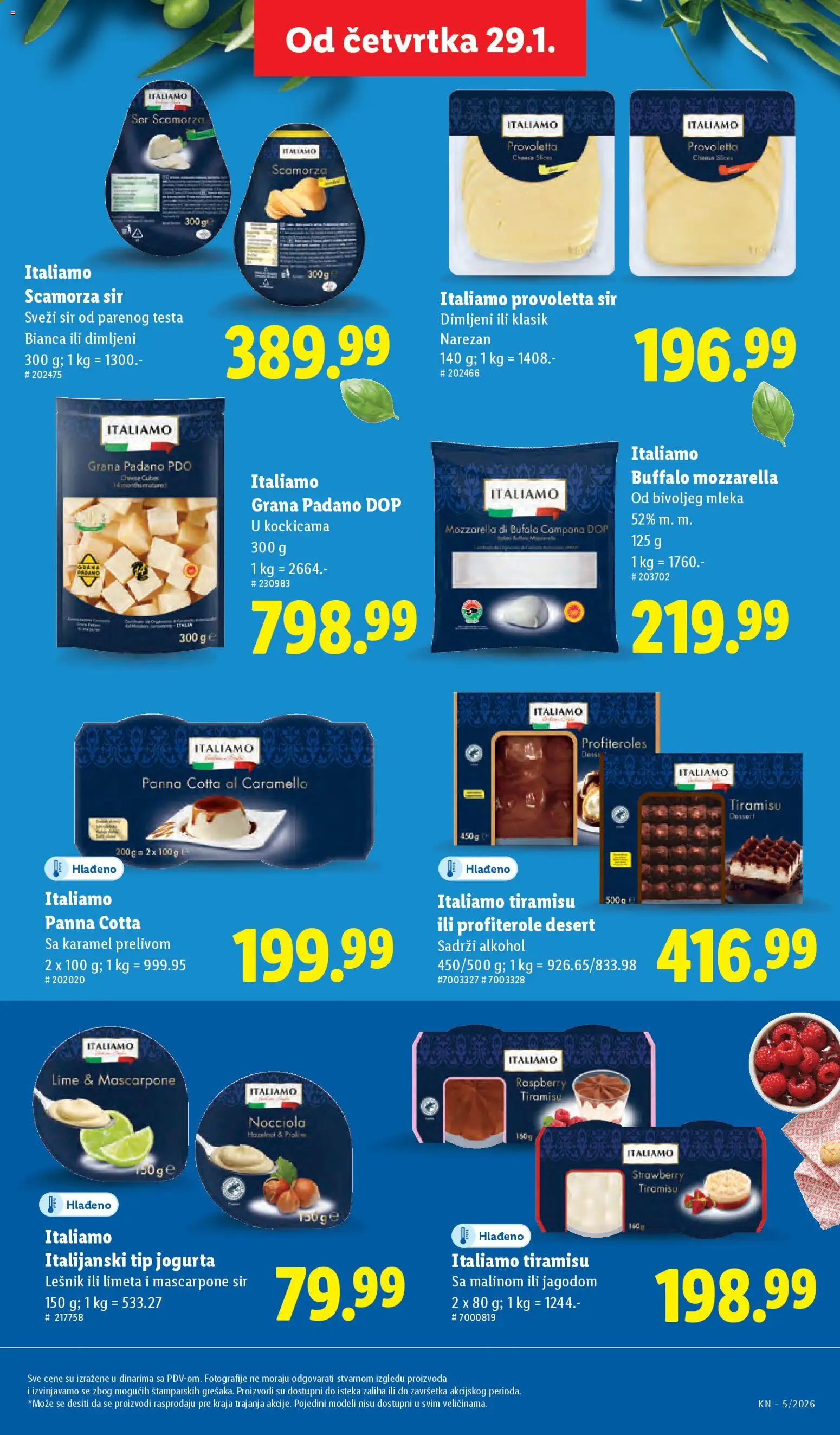 Lidl katalog - važi od 29.01.2026 | Strana: 41 | Proizvode: Lešnik, Alkohol, Mozzarella, Mascarpone