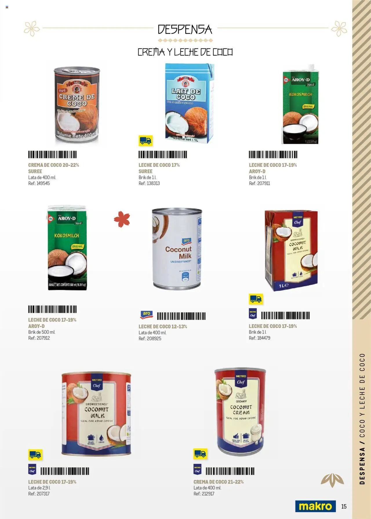 Makro - Cocina fusión asiática Prat │ válido desde el 04.06.2025 | Página: 15 | Productos: Leche, Τυρόπιτα, Crema