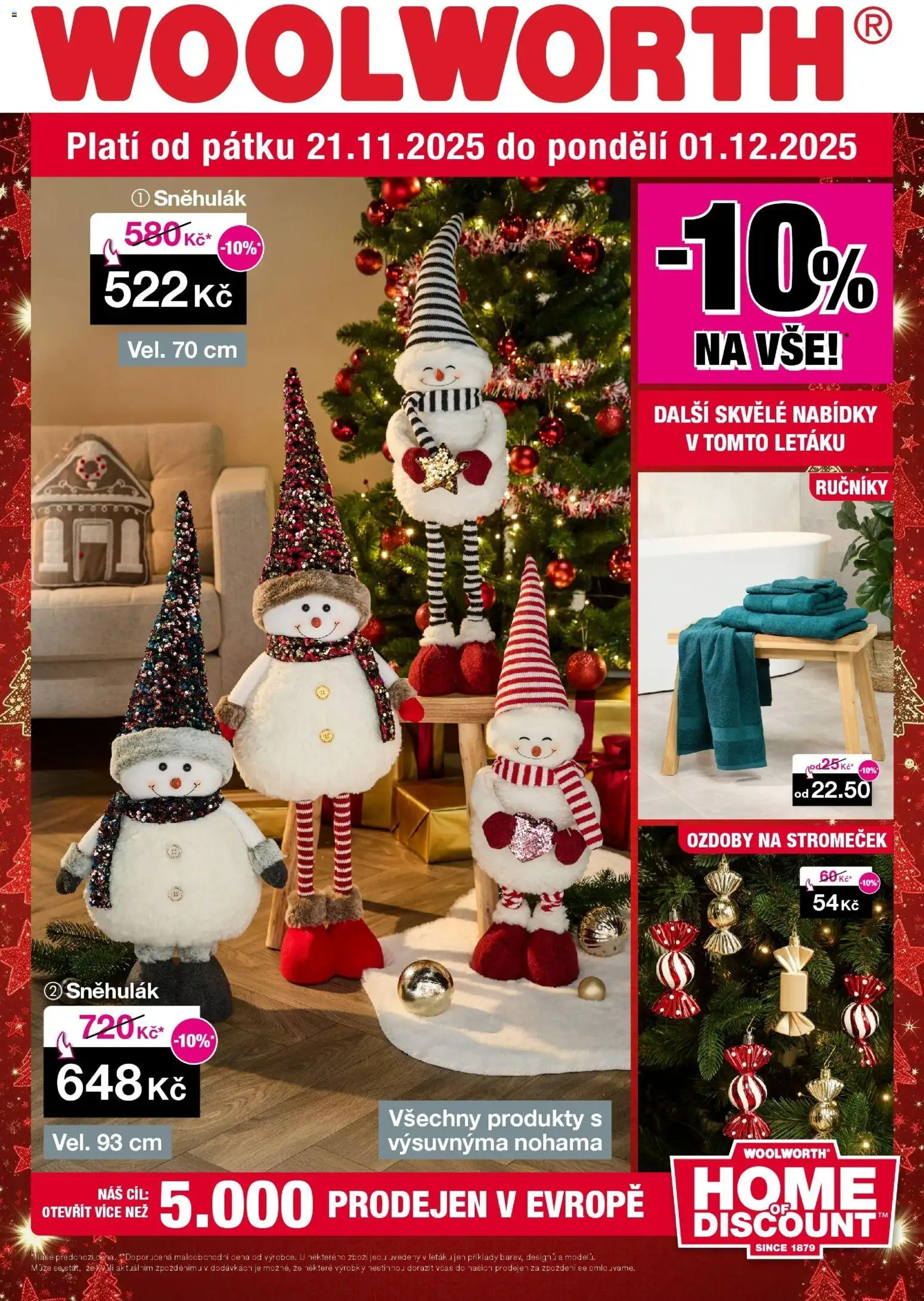 Woolworth leták od 21.11.2025 | Strana: 1 | Produkty: Ručníky