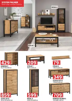 Pogląd oferty "Merkury Market Gazetka - Meble, Wypoczynki, Materace" - ważna od 01.12.2025 | Strona: 20 | Produkty: Komoda, Półka, szafka RTV, Regał