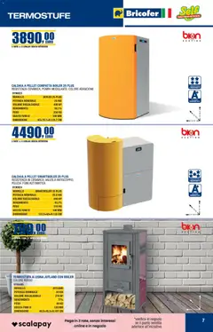 Anteprima del volantino Bricofer Autunno Inverno catalogo valido a partire dal 22.10.2025 | Pagina: 7 | Prodotti: Pellet, Tè, Caldaia