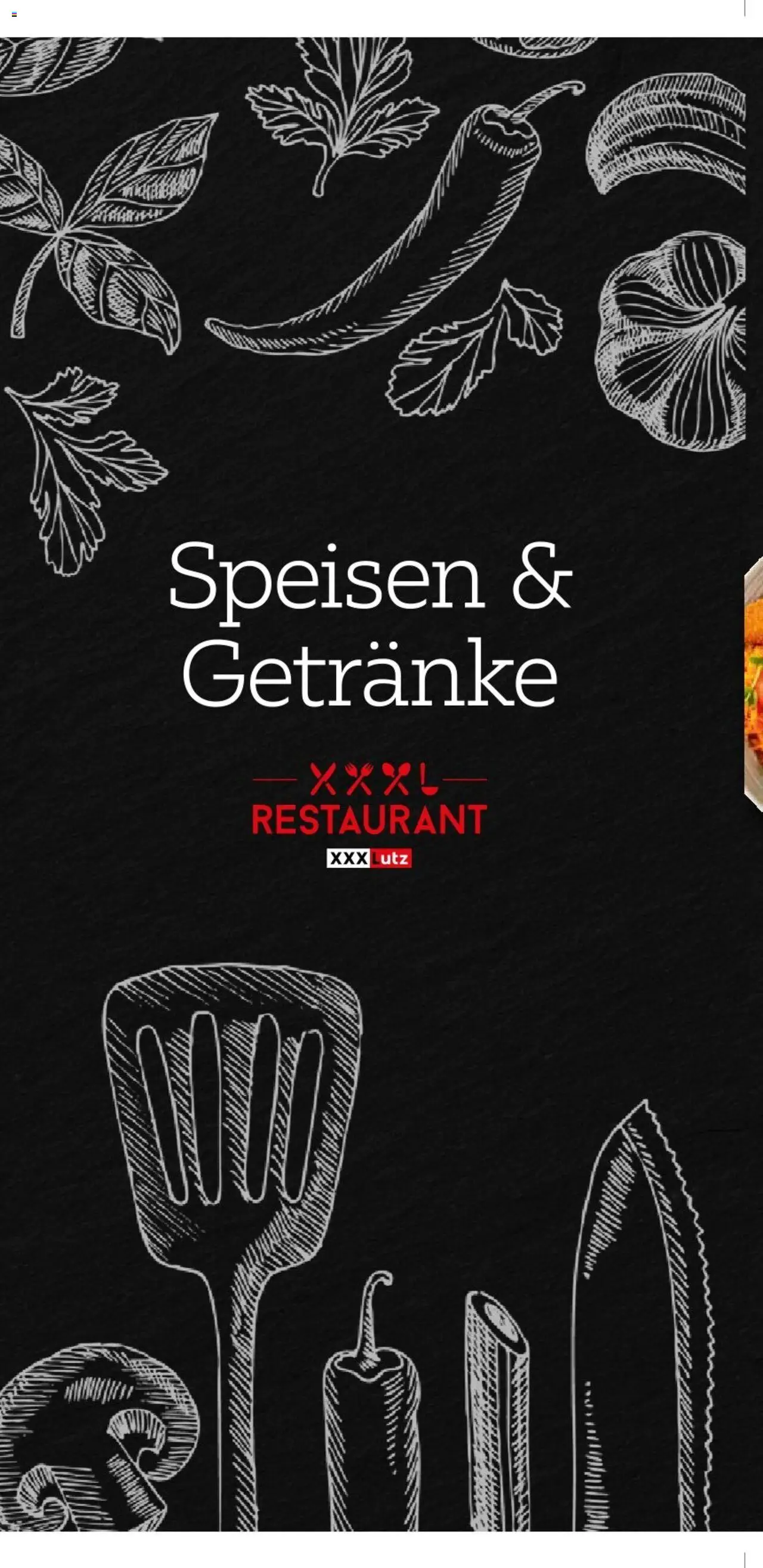 XXXLutz Aktuelle Speisekarte gültig ab 15.05.2025 | Seite: 1