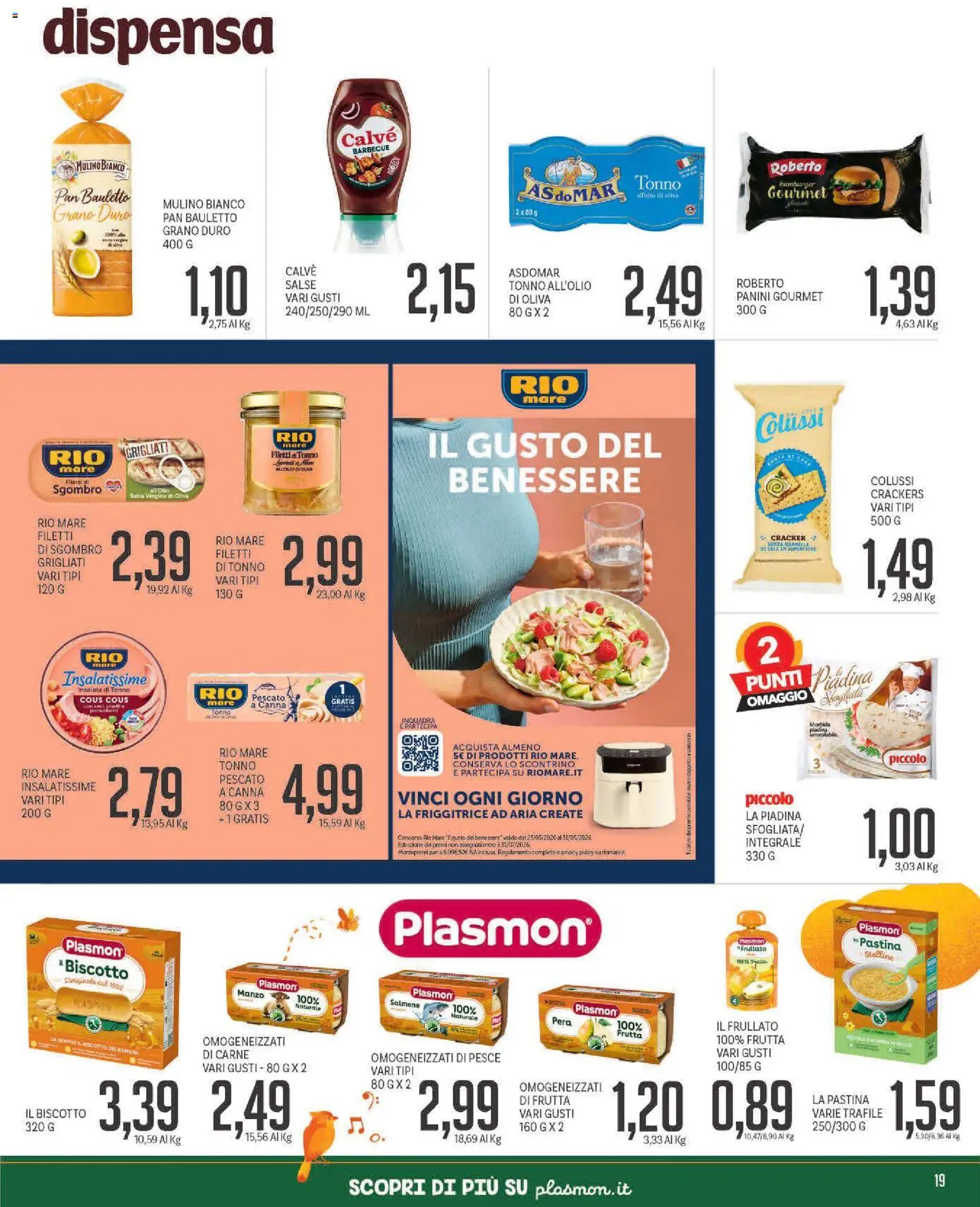 Volantino Piccolo del 20.04.2026 | Pagina: 19 | Prodotti: Friggitrice ad aria, Pera, Piadina, Friggitrice