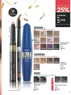 Anteprima del volantino Avon - campagna 1/2026 valido a partire dal 31.12.2025 | Pagina: 27 | Prodotti: Mascara, Ombretto, Olive
