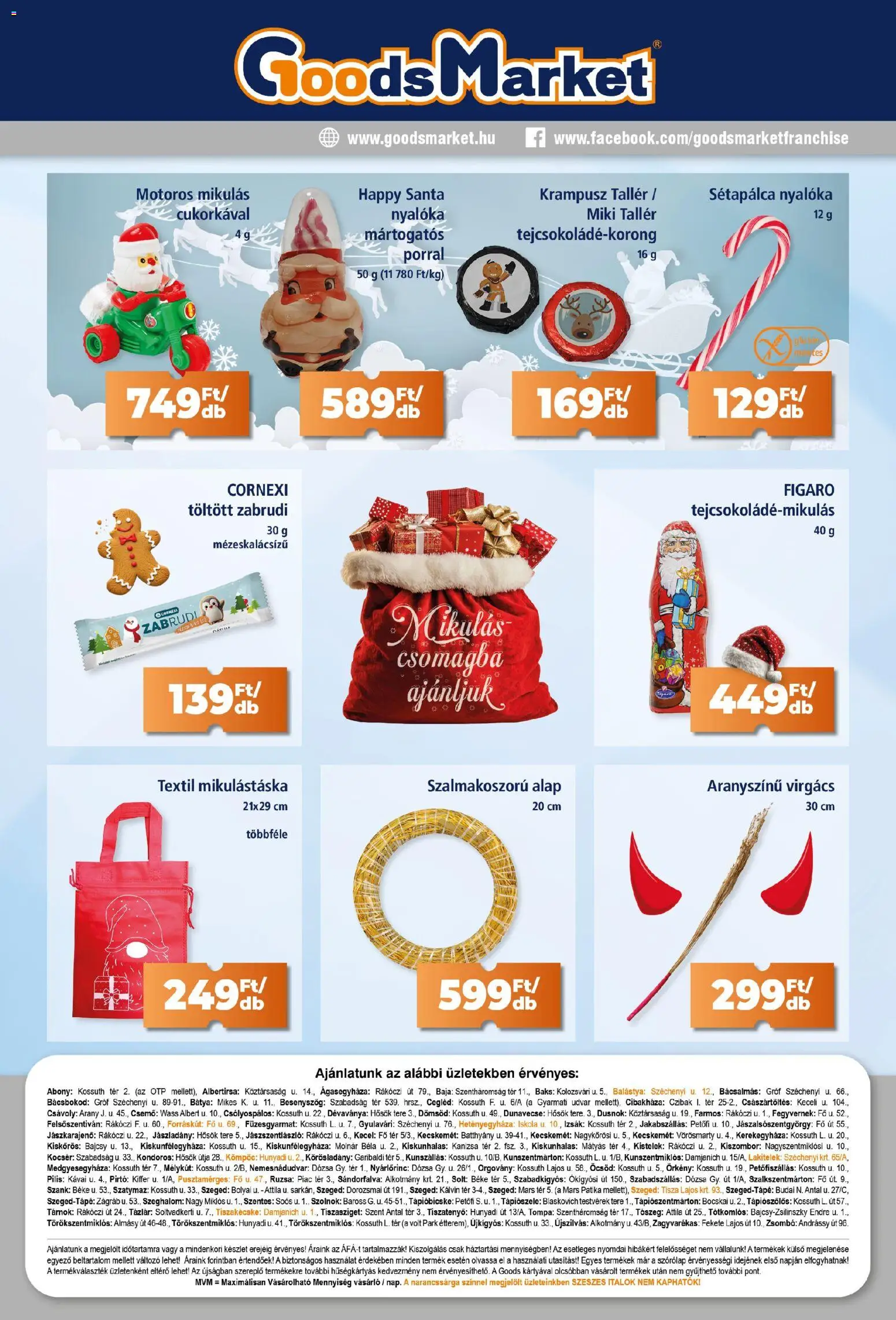 Goods Market akciós ujság - amely érvényes a következő dátumtól: 20.11.2025 | Oldal: 10 | Termékek: Nyalóka, Szeszes italok