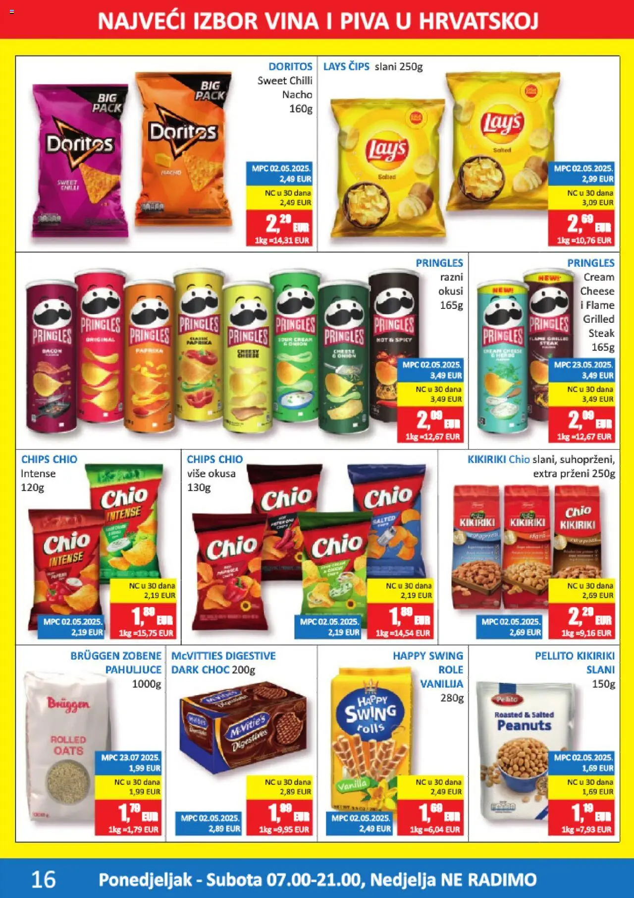 Vrutak katalog | vrijedi od 11.08.2025 | Stranica: 16 | Proizvodi: Role, Pringles, Paprika, Čips
