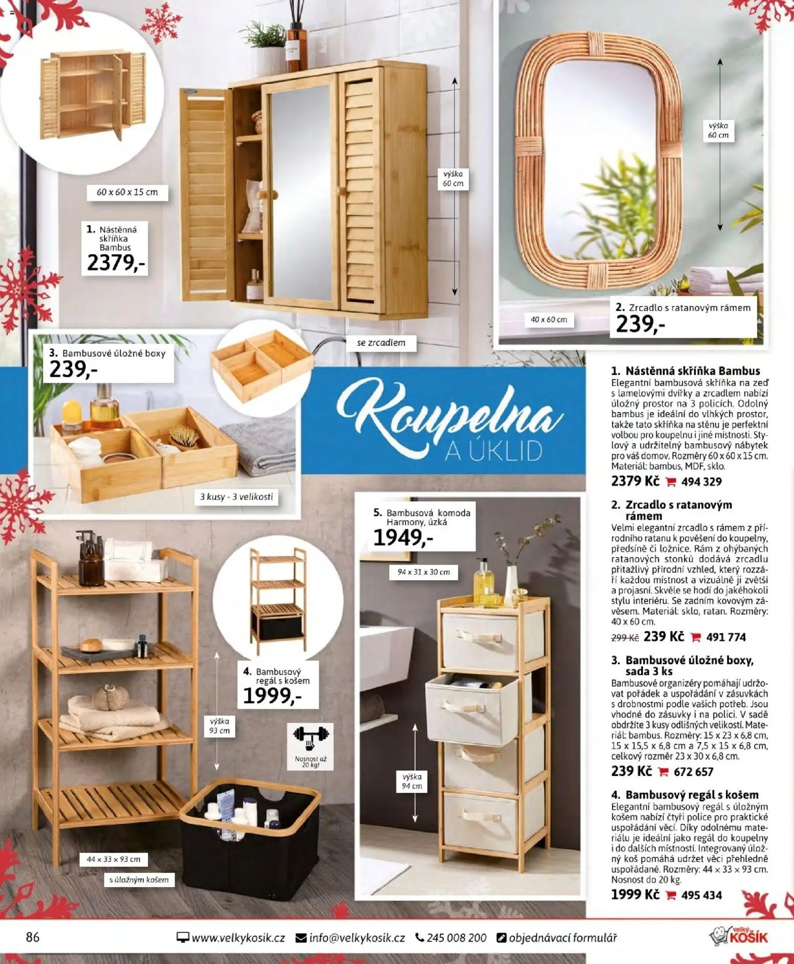 Velký Košík katalog listopad 2025 od 01.11.2025 | Strana: 86 | Produkty: Nábytek, Regál, Police, Koš